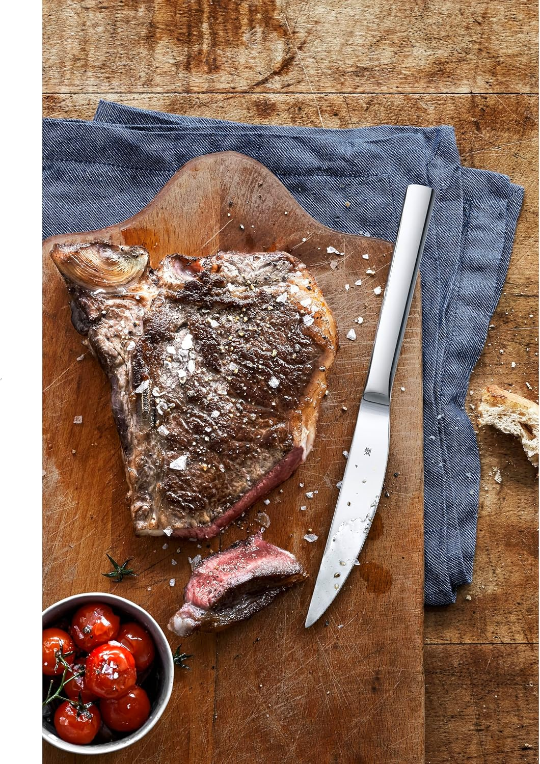 WMF Steak Knife Set 6-Piece Nuova Cromargan Stainless Steel Polished, Silver, 25 X 20.8 X 2.4 Cm image number 6