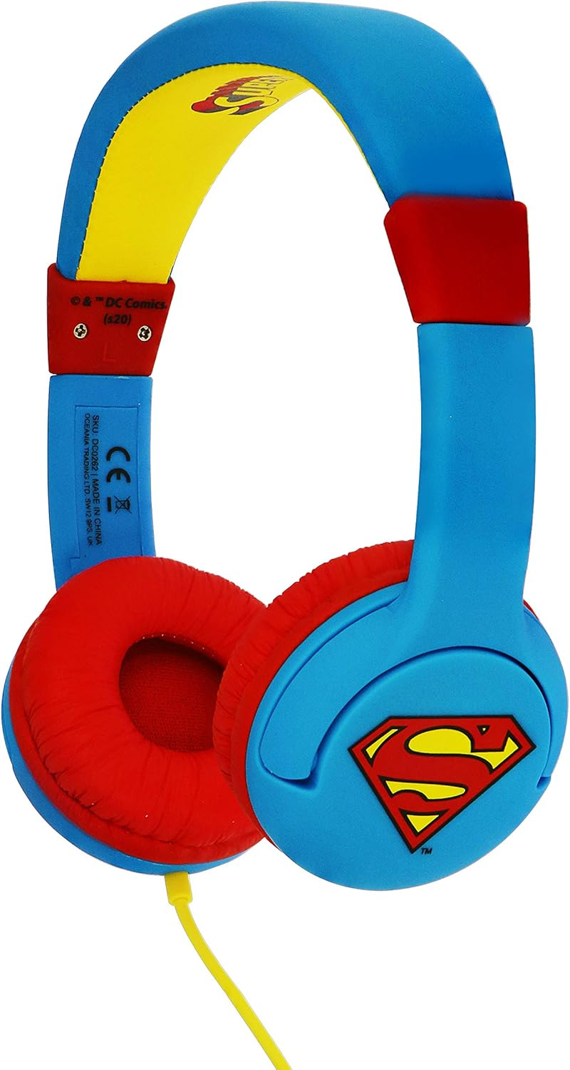 OTL OTL8236 Superman Man of Steel Junior Headphones, Multicolor image number 3