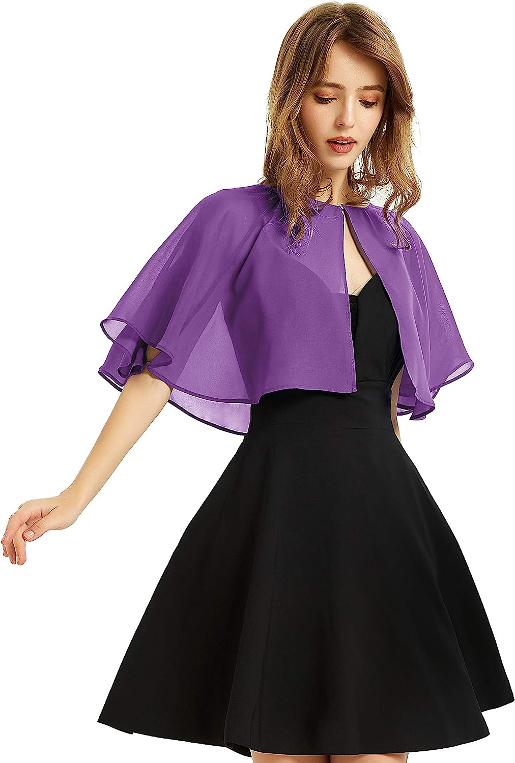 Soft Chiffon Shawl Wraps Shrug for Evening Wedding Women Accessories (