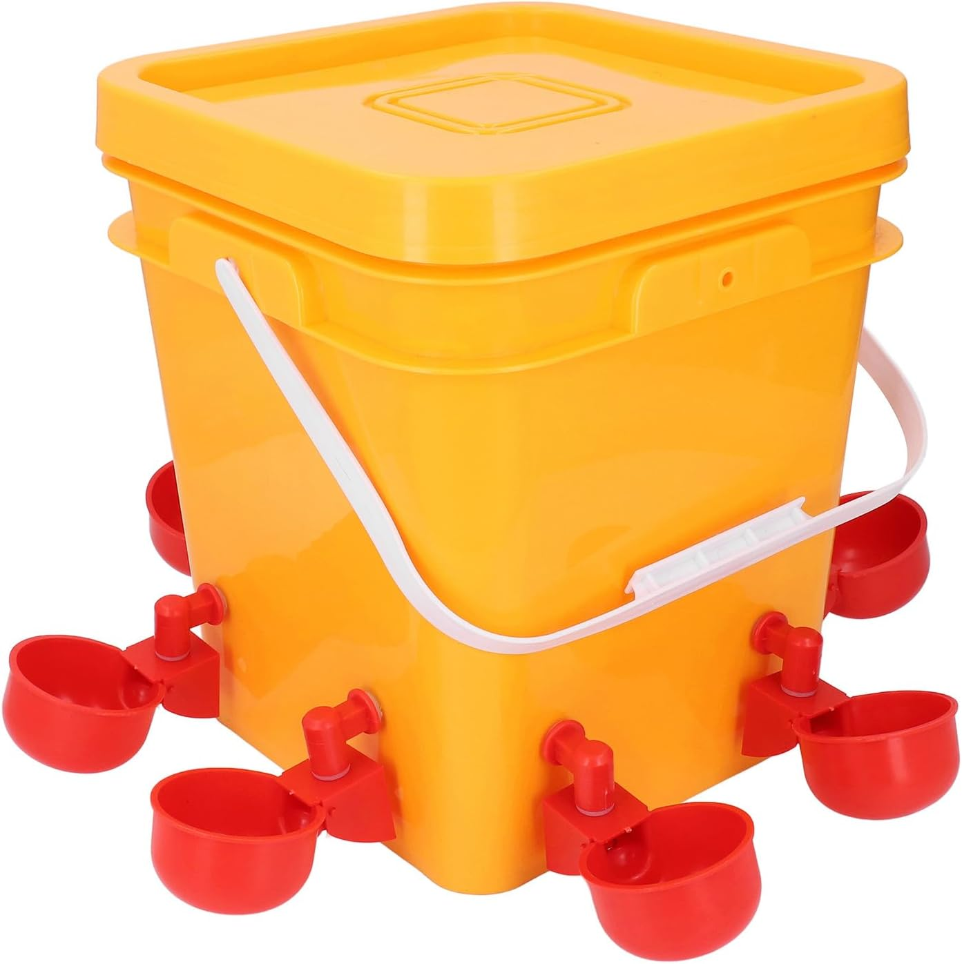 Gernie Automatic Chicken Waterer, Large Capacity Durable Poultry Water Dispenser with 8 Water Cups, Suitable for Chickens, Ducks, Geese, Turkeys, Universal Placement (For Farms and Breeders) image number 3