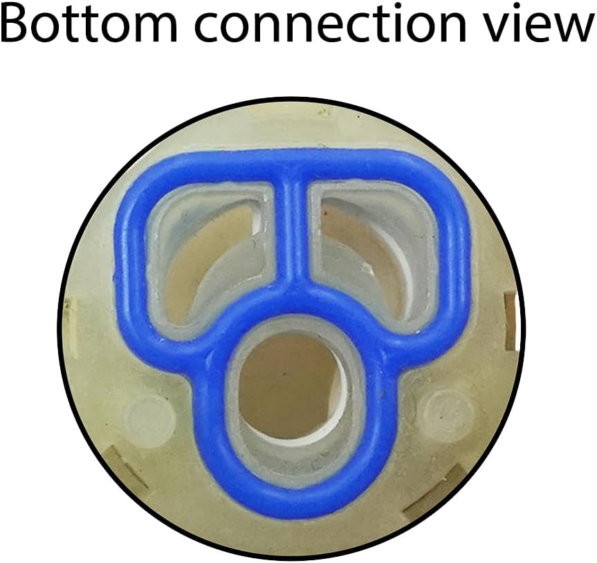 Mingshi 25Mm Ceramic Disc Cartridge, Flat Bottom, Mixer Tap Cartridge Spares for Kitchen Sink/Bath Shower/Basin Tap/Faucet Valve, Watermark Approval image number 1