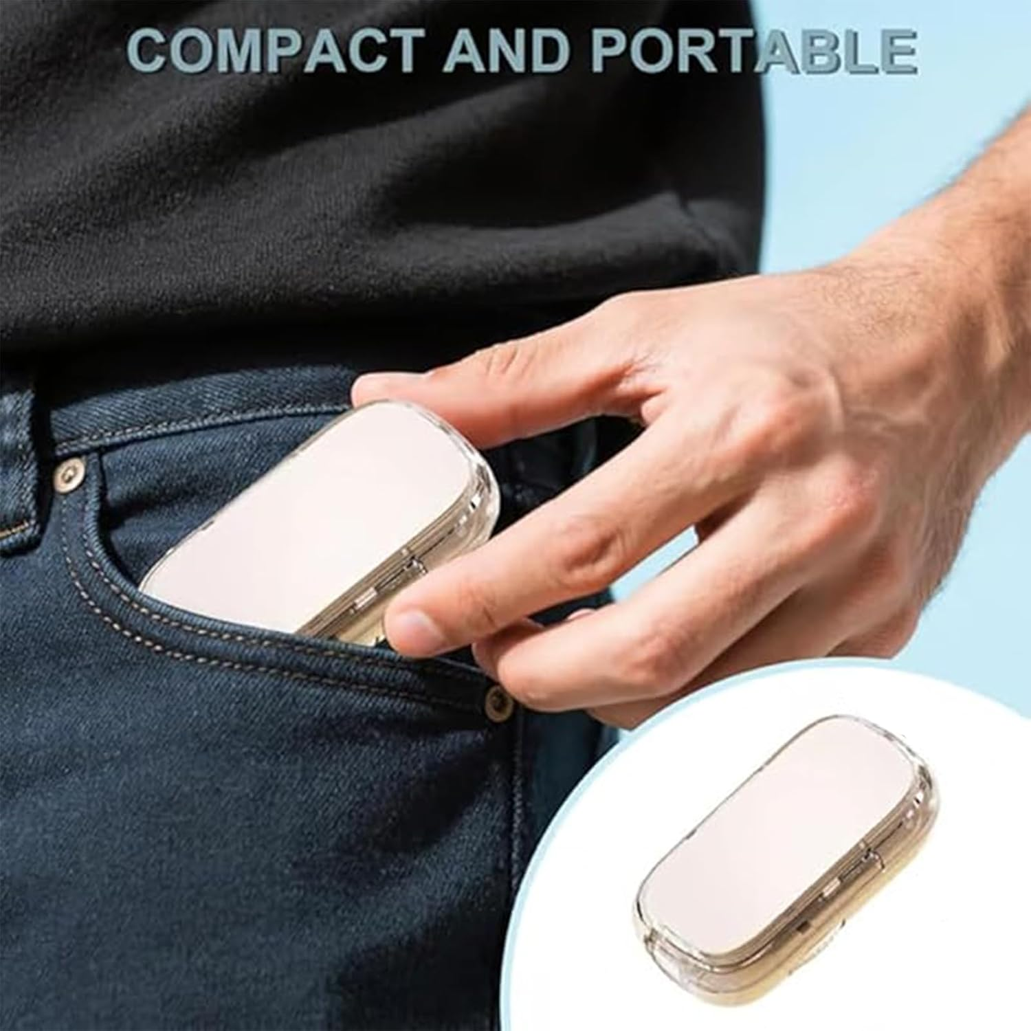 Portable Pill Cutter Splitter for Small & Tiny Pills, Adjustable with Centering Device, Precision Alignment, Sharp Safe Blade for Easy & Accurate Cutting of Multiple Pills (Black) - White image number 2