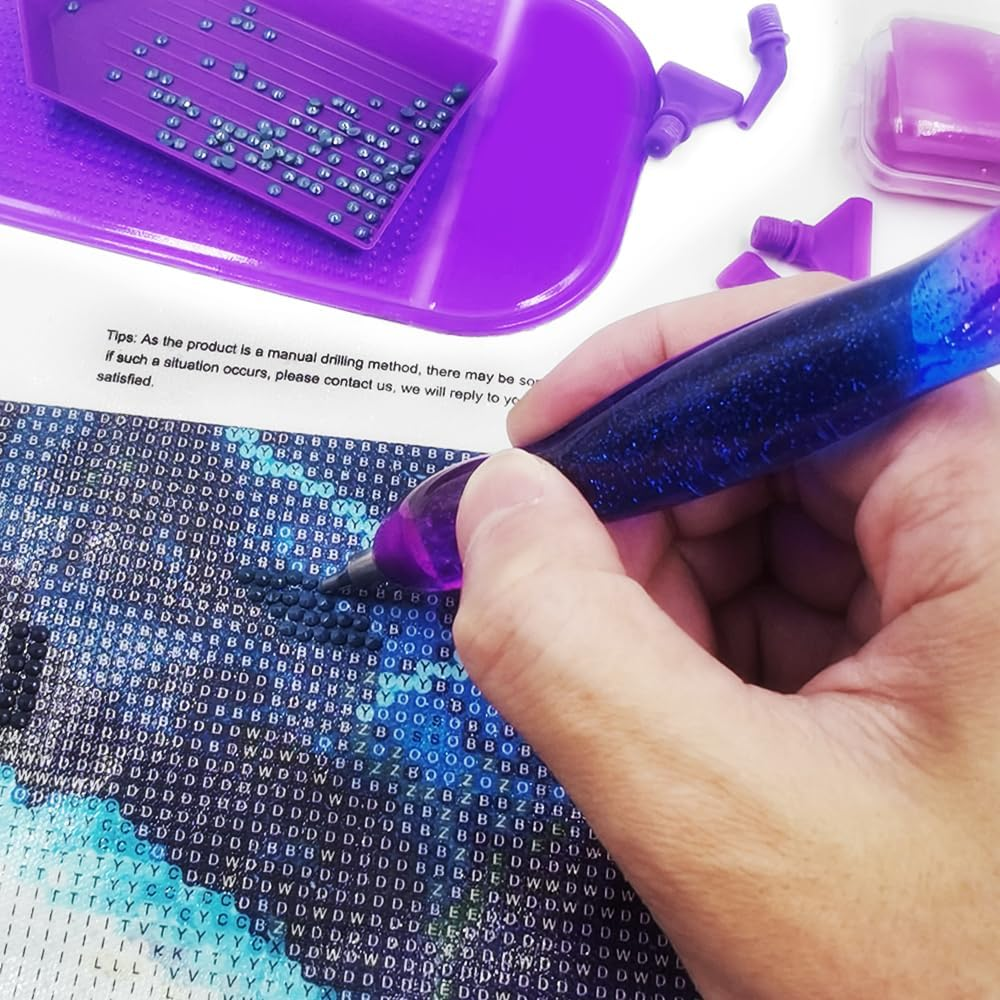 24 Pcs Diamond Paint Pens Kits, Screw Thread Tips Diamond Paint Pen 5D Diamond Paint Accessories Tools for DIY Craft image number 1