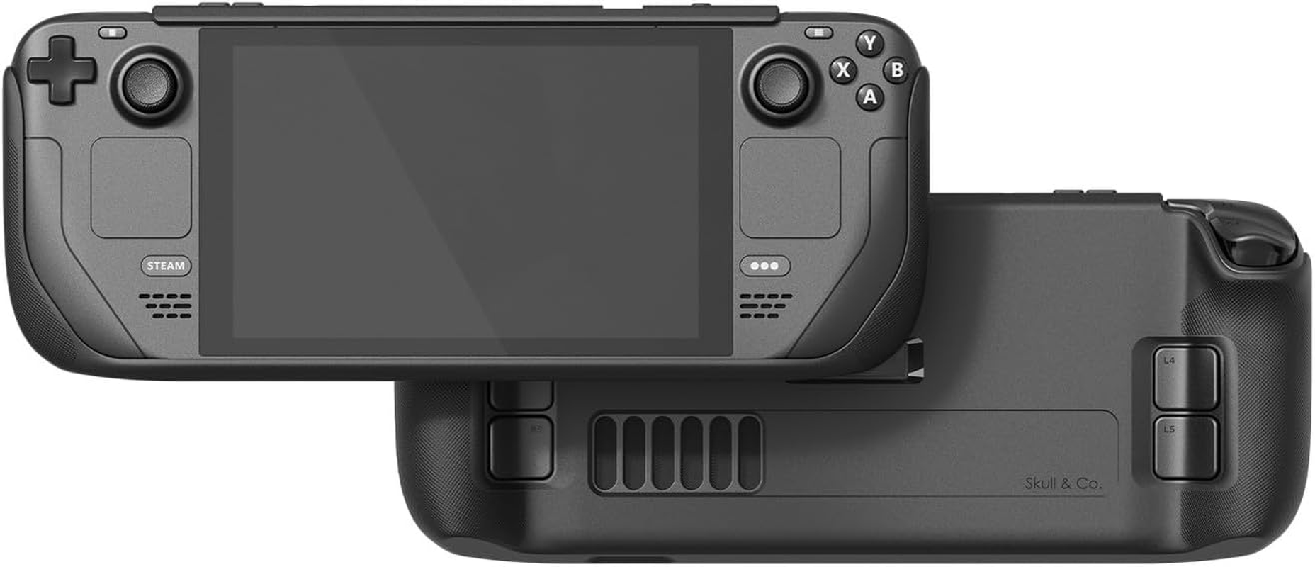 Skull & Co. Gripcase SD for Steamdeck: a Soft Protective Case with Textured Grips Full Protection and Stand, Shock-Absorption Non-Slip and Anti-Scratch Cover Design - Galactic Purple