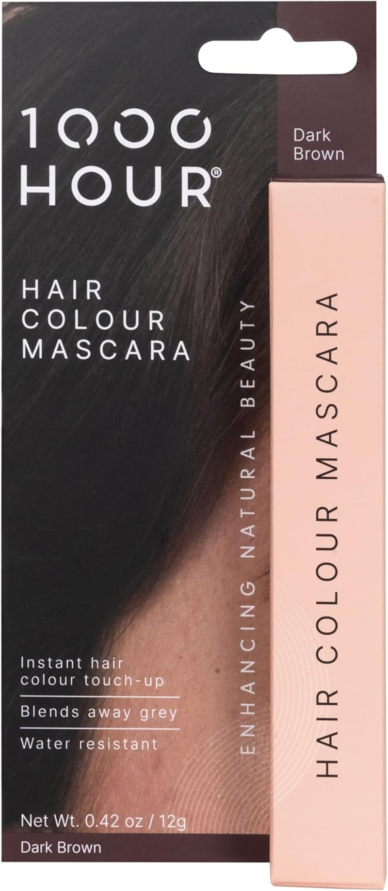 1000 Hour Hair Colour Mascara 12 G, Dark Brown