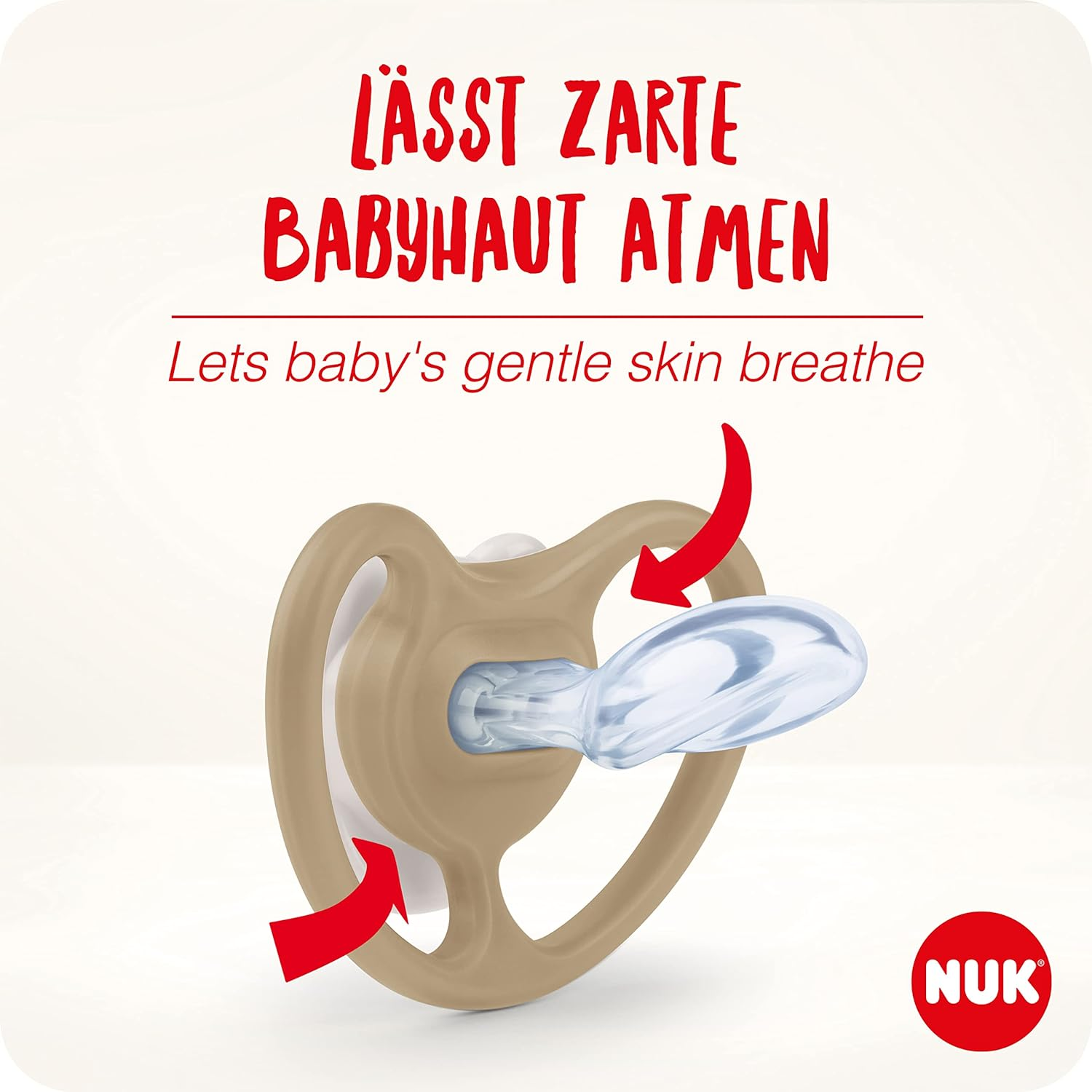 NUK Space Day & Night Baby Dummy | 18-36 Months | Glow-In-The-Dark Soothers with Extra Ventilation for Sensitive Skin | Bpa-Free Silicone | Zebra & Lion | 4 Count image number 5