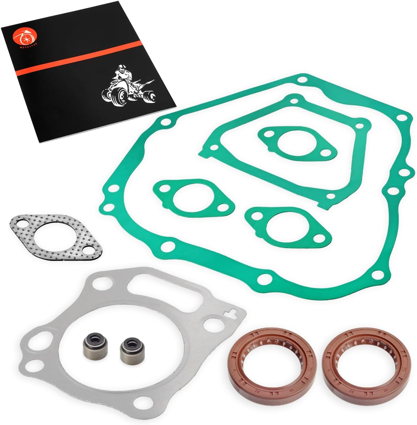 Engine Top End Rebuild Kit Oversize 0.5Mm Piston & Ring Intake Exhaust Valve & Seal SPRING Gasket Seal for YAMAHA Golf Cart G11 G16 G20 a 1996-2002 image number 2