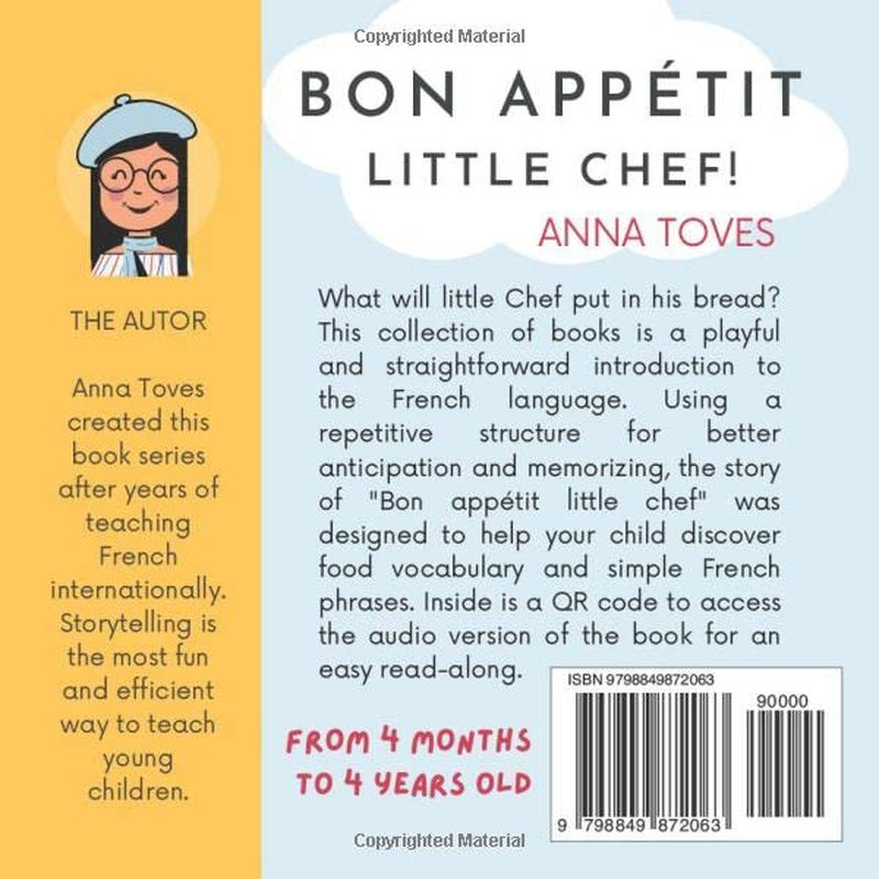 Bon App&eacute;tit Little Chef: Bilingual Book for Children (FR-EN) image number 1