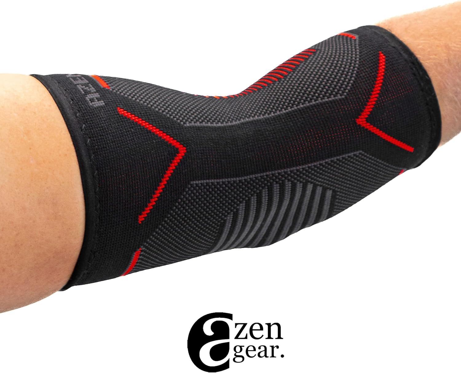 Azengear Elbow Support Brace Compression Sleeve (Pair) - Instant Joint Pain Relief for Tendonitis, Arthritis, Golf, Tennis Players, Workouts, Fitness, Weightlifting, Recovery image number 2