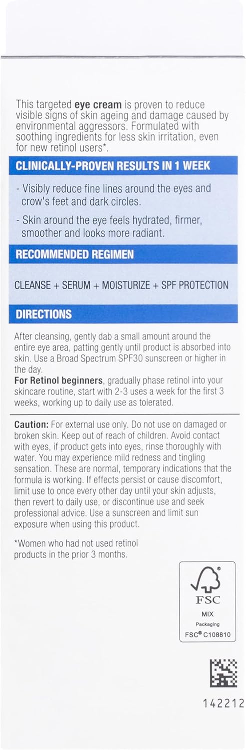 Neutrogena Visible Repair Retinol Eye Cream 15G image number 2