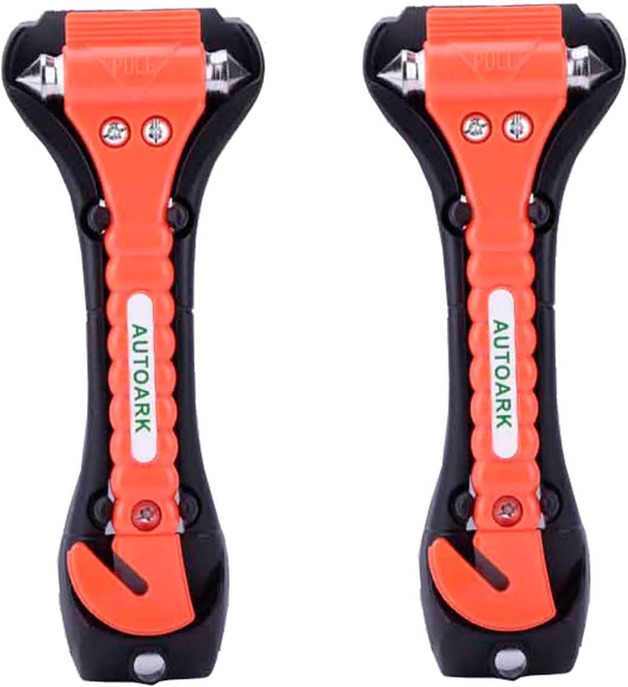 Autoark Car Safety Antiskid Hammer Seatbelt Cutter Emergency Class - Window Punch Breaker Auto Rescue Disaster Escape Life-Saving Hammer Tool,2 Pack,Az-012 image number 1