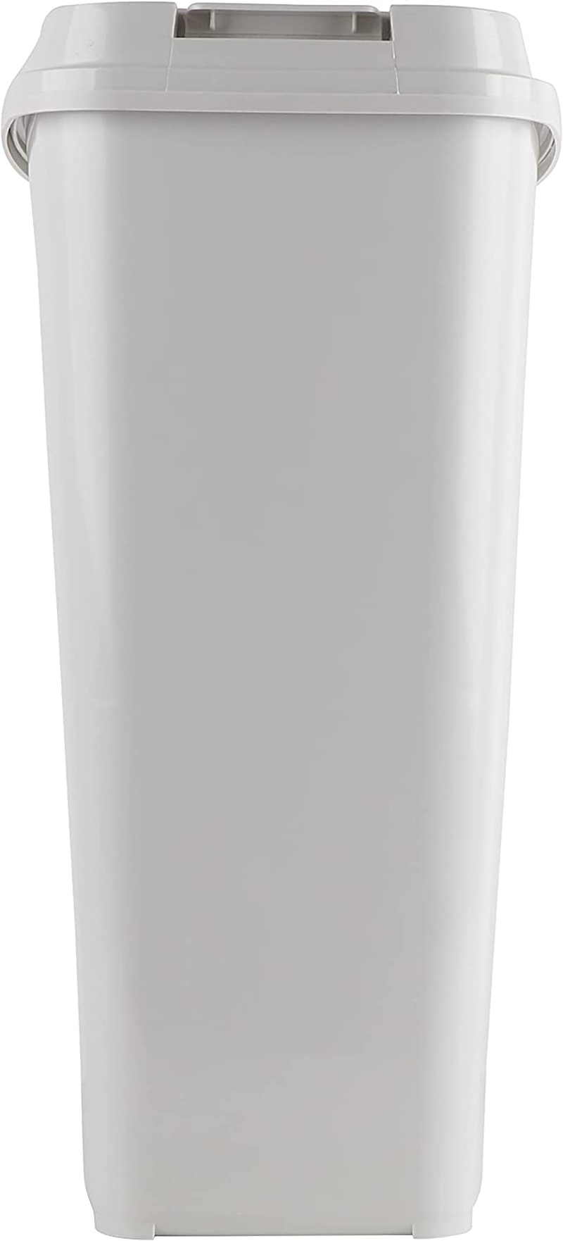 Willow Touch Top Bin, 30 Litre Capacity, White/Charcoal image number 3