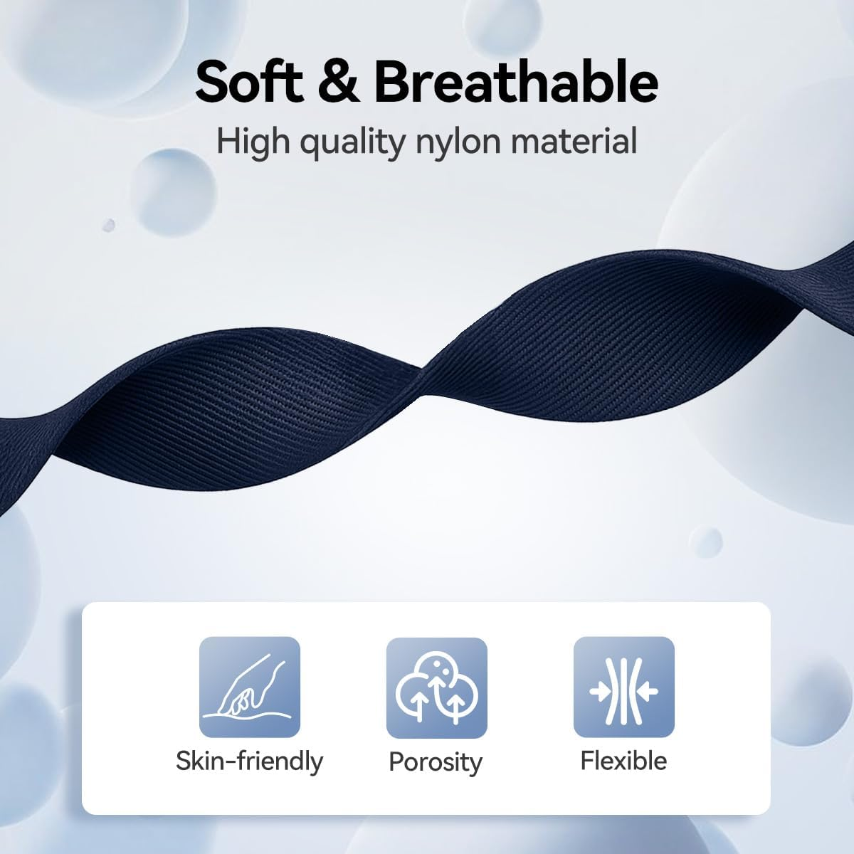 3 Pack Stretchy Wristbands for Whoop 5.0/4.0/3.0 Straps, Adjustable Soft Sport Nylon Elastic Braided Bands for Whoop Wearable Health, Fitness& Activity Tracker