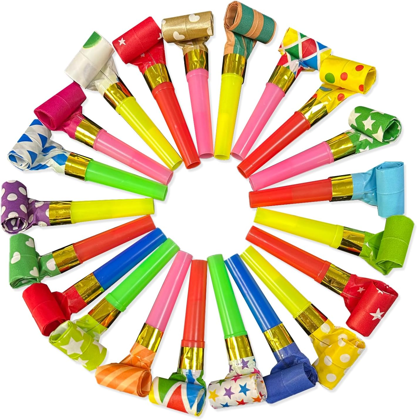 TEAONE Blowout Toys, 30 PCS Party Noisemakers for New Years, Party Favors (Random Styles) image number 5