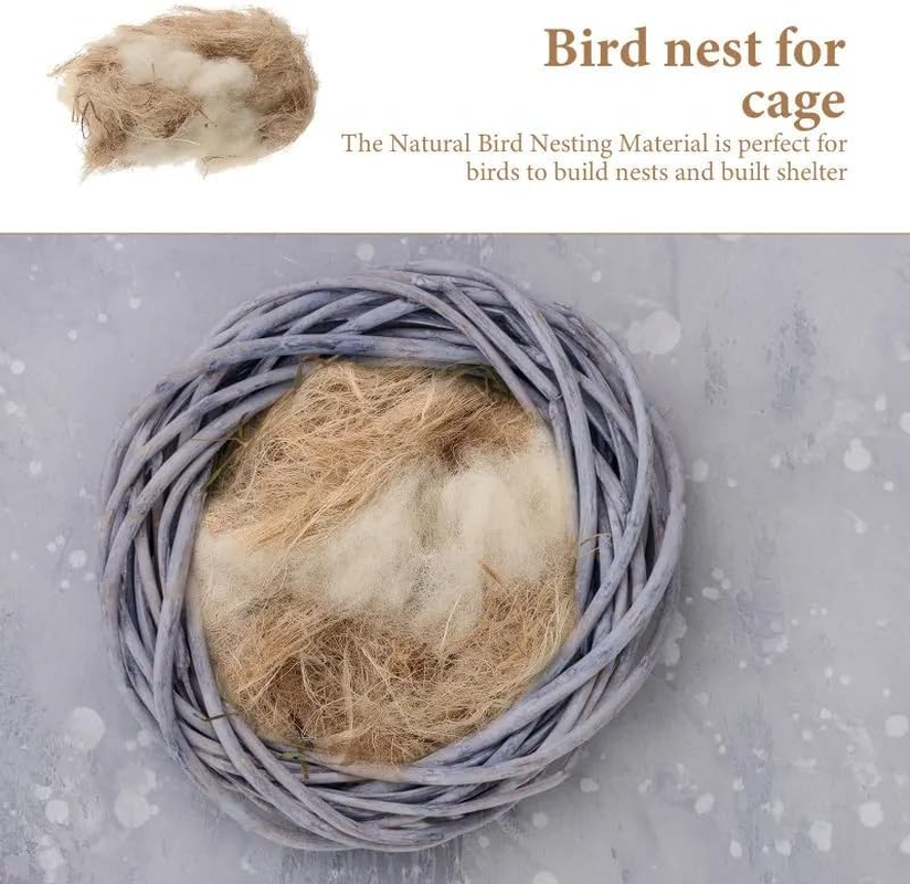 Natural Mixing Bird Nesting Materials for Bird,Bird Nesting Material for Budgie,Parrot,Finche,Canaries,Other Birds 40G/1.4Oz image number 5