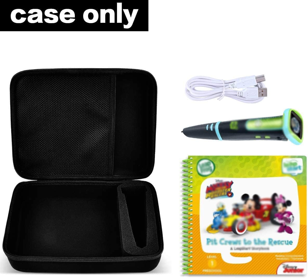 GWCASE Case Compatible with Leapfrog for Leapstart Go System and for Leapfrog for Leapstart 3D/ for Pre-Kindergarten Activity Book of Level 1 2 3. Storage Carrying Holder Fits for USB Cable（Box Only） image number 5