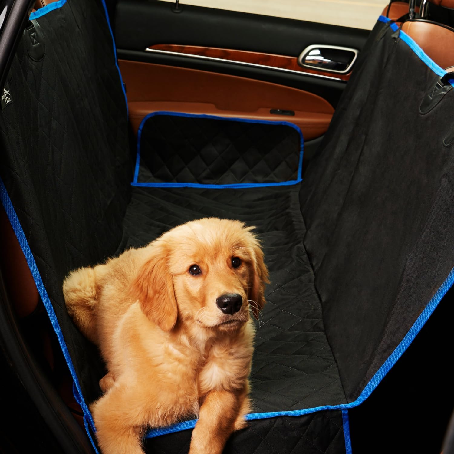ONE Day Sale! Dog Back Seat Cover Protector Waterproof Scratchproof Nonslip Hammock for Dogs Backseat Protection against Dirt and Pet Fur Durable Pets Seat Covers for Cars Trucks Suvs (Black)