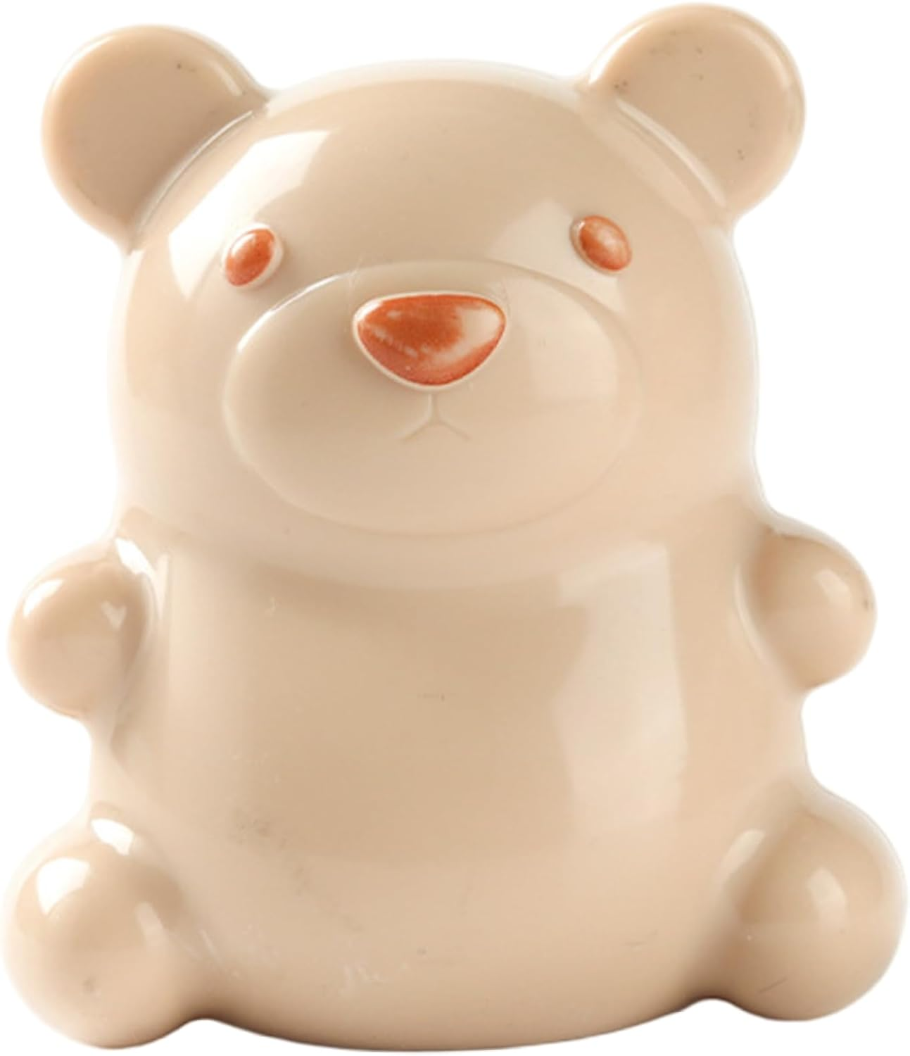 Nail Cleaning Brush, Cute Cartoon Bear Shaped Nail Scrubber Brush with Soft Bristle for Baby and Children, 2.9X3.2 Inch, Fingernail, Cleaning image number 3