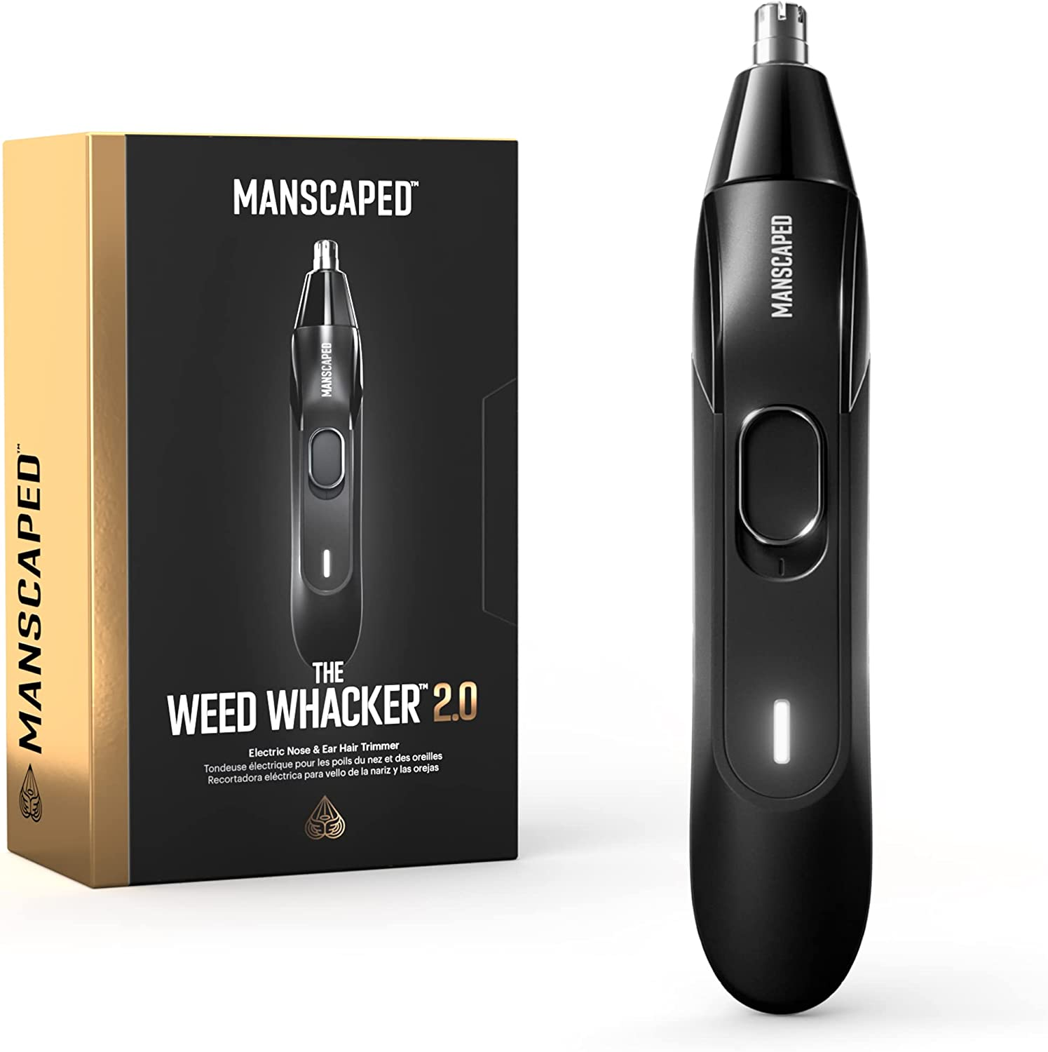 MANSCAPED&reg; Weed Whacker&reg; 2.0 Electric Nose & Ear Hair Trimmer &ndash; 7,000 RPM Precision Tool with Rechargeable Battery, Wet/Dry, Easy to Clean, Improved Stainless Steel Replaceable Blade image number 2