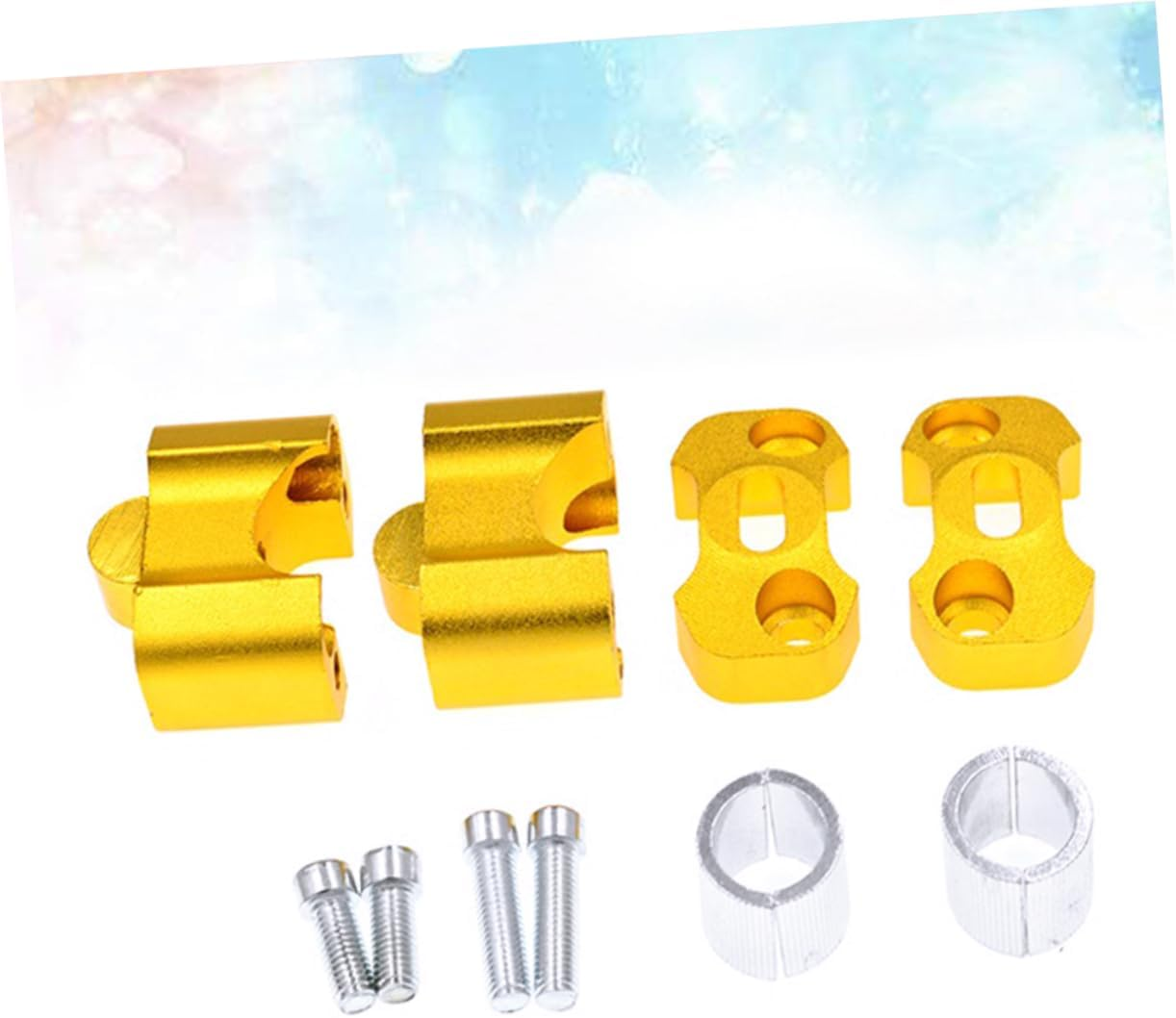 Parliky Aluminum Handlebar Riser Fat Bar Clamp Variable Handlebar Compression for Motorbike Accessories image number 5