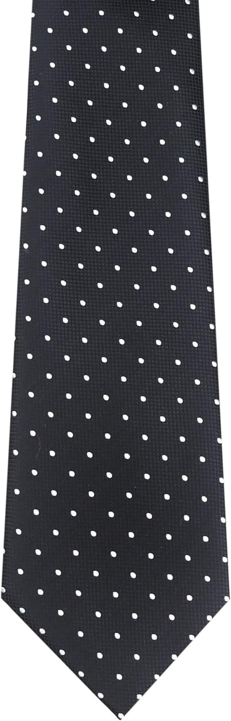 Rosiika Men'S Striped Ties Polka Dots Formal Designer Wedding Groomsmen Neckties 3 Inch - Baby Blue Stripe image number 4