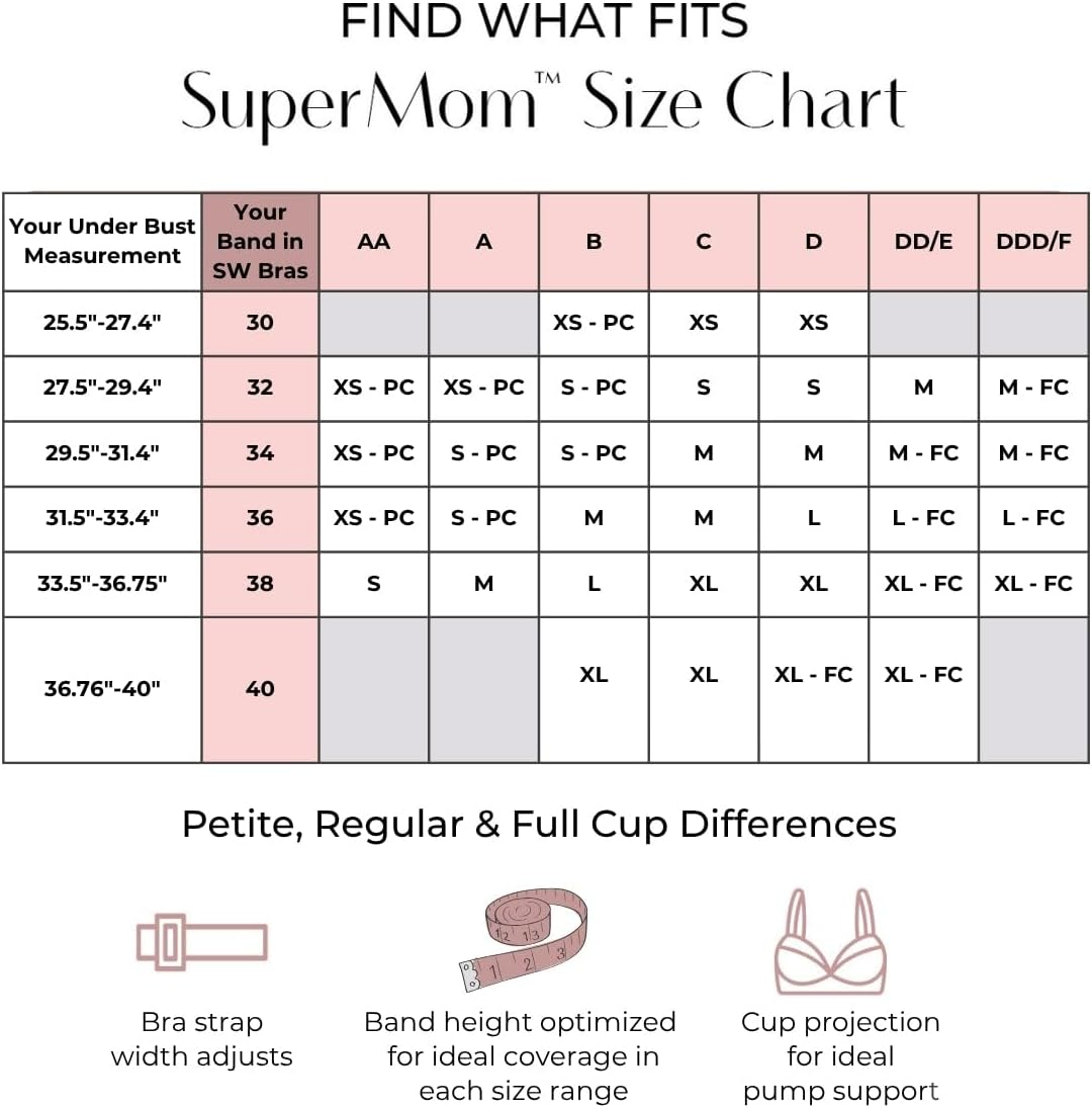 Supermom Hands Free Pumping and Nursing Bra - Hands Free Nursing Bra for Pumping - Breastfeeding Bras for Women, Sunkissed Rose - Seamless, Large image number 3