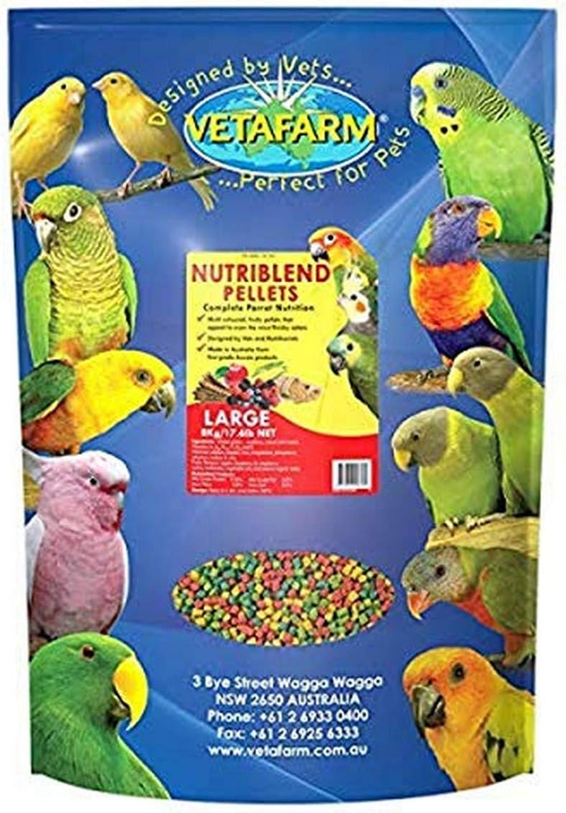 Vetafarm Nutriblend Pellets Large 8Kg