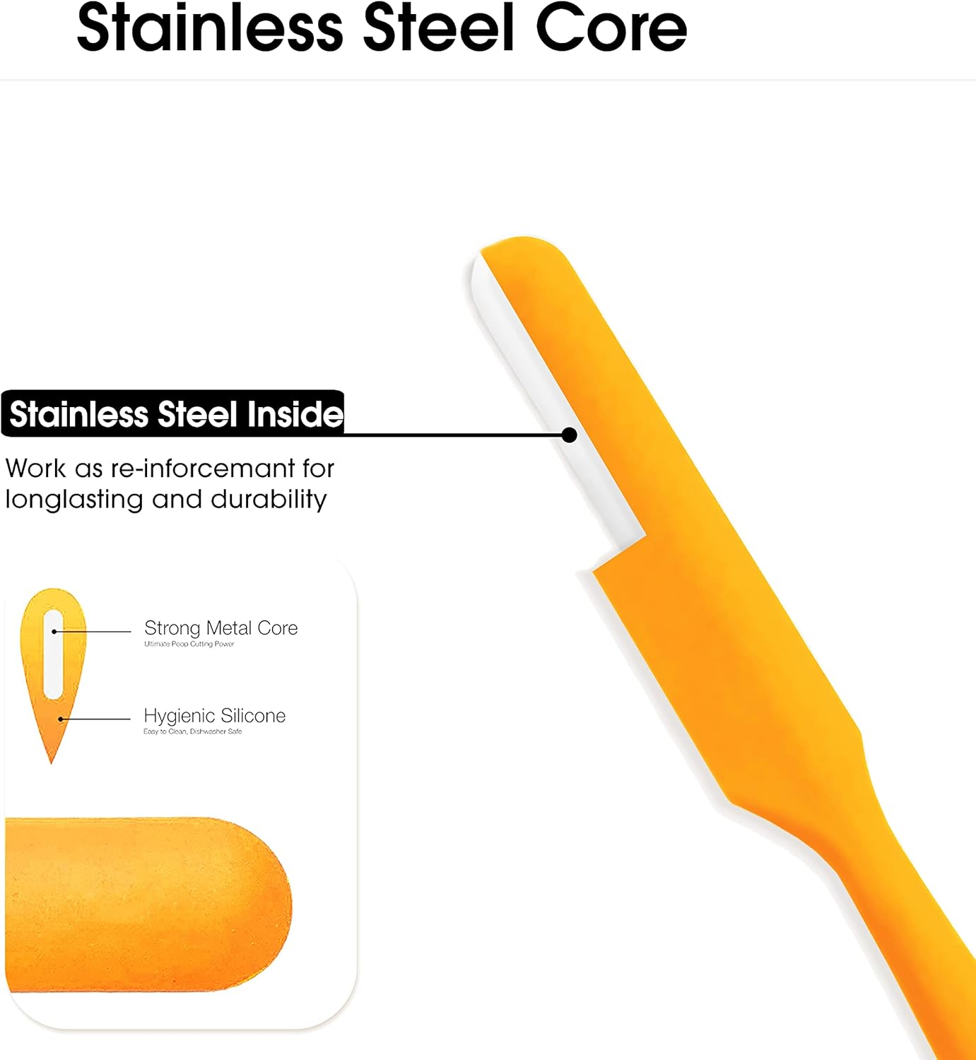 Hosrnovo Poop Knife, (2 Pack) Silicone Spatula Poo Knife for Toilet Block, Prank Funny Gag Gift for Christmas and Kids image number 6