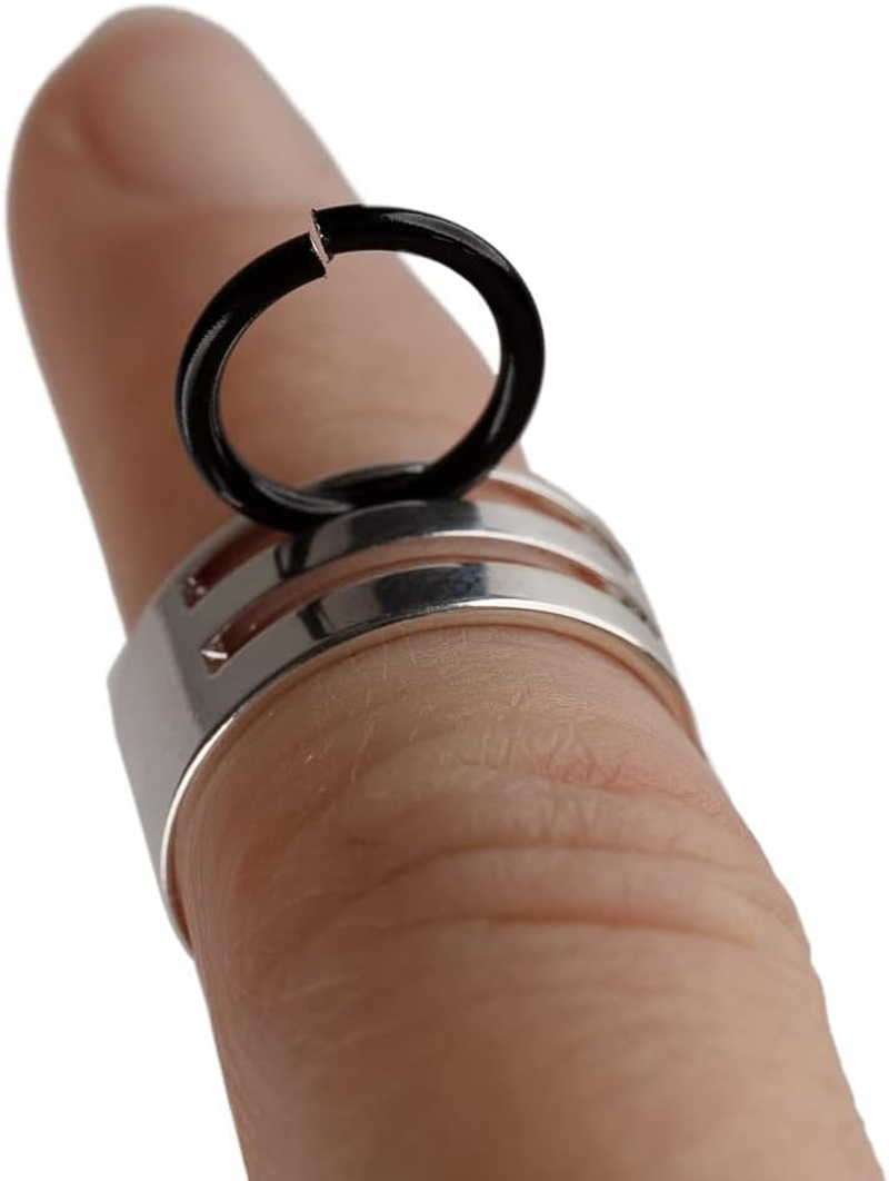 Craft County Jump Ring Opening and Closing Tool - Easy Slip-On Ring with 4 Slots for Jewelry Making - Silver image number 6