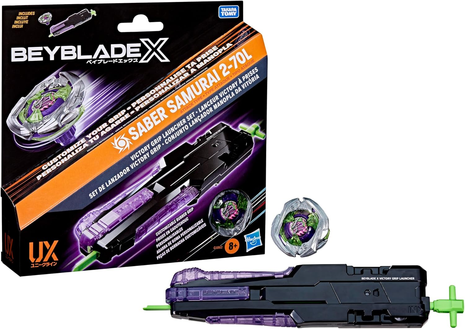 Hasbro Beyblade X Victory Grip Clockwise Starter Kit image number 4
