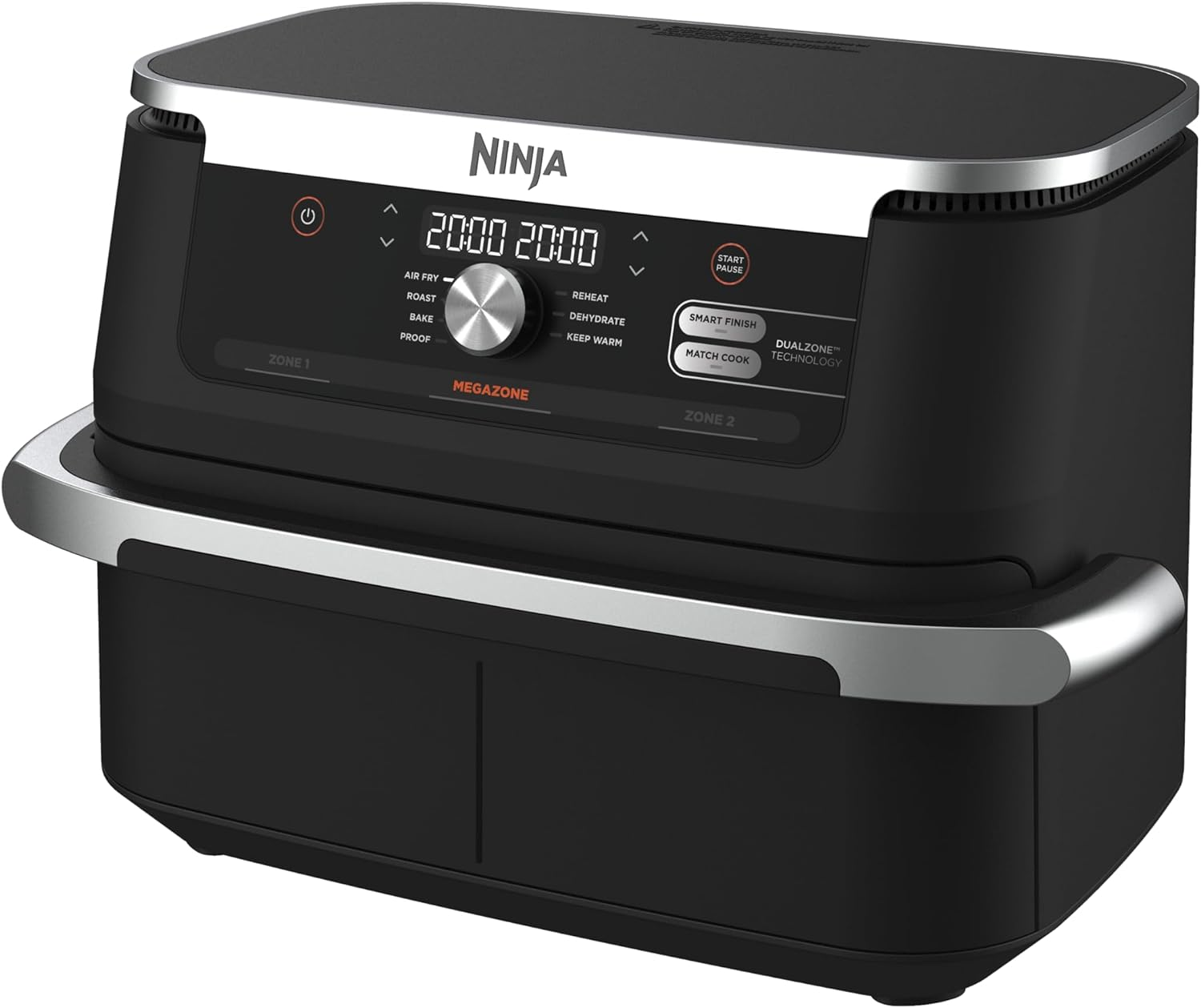 Ninja XXXL Flexdrawer Air Fryer, 10.4L Extra Large Drawer with Removable Divider, Dual Zone Technology, 7 Functions, Non Stick, AF500ANZ, Black image number 6