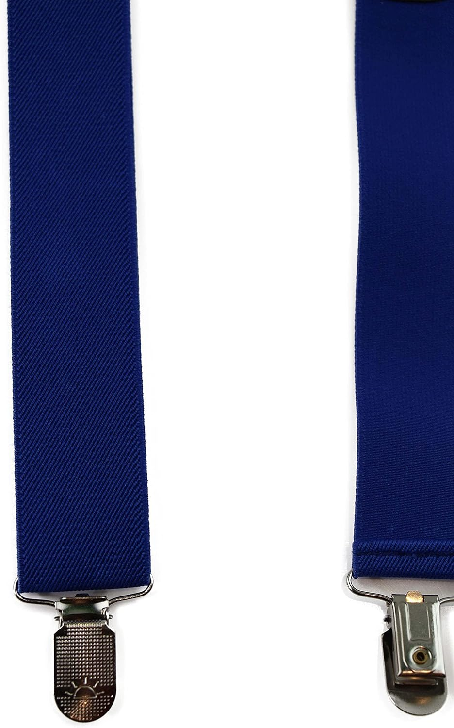 Wide Heavy Duty Adjustable 100Cm Blue Adult Mens Suspenders image number 2