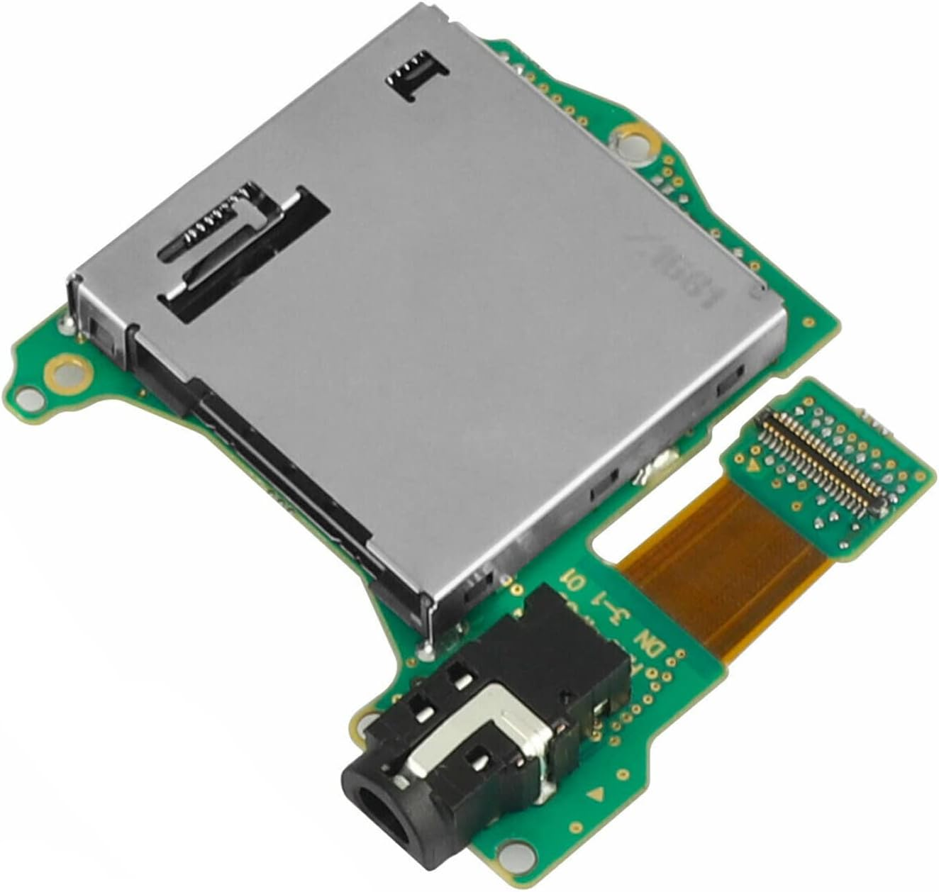 Compatible with Nintendo Switch, Replacement Game Card Cartridge Reader Slot with Headphones Jack Plug Port Repair Part for Switch with Tools image number 1