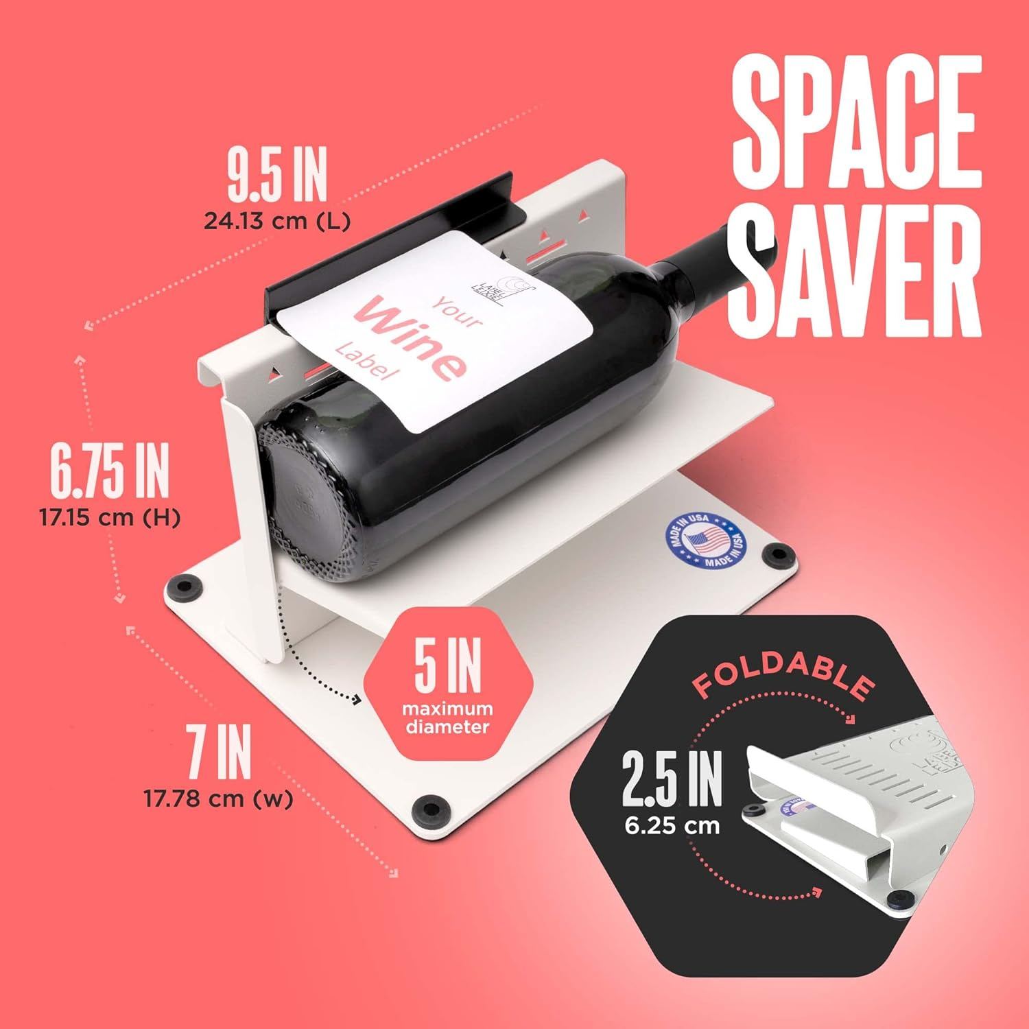 Label Ledge - Precise Label Applicator Bottle & Jar-Labeling Must-Have, Manual Labeling Machine for Bottle Labels Made by Label Makers, for Straight-Sided Vessels for Wine/Beer, Beauty Products & More image number 5