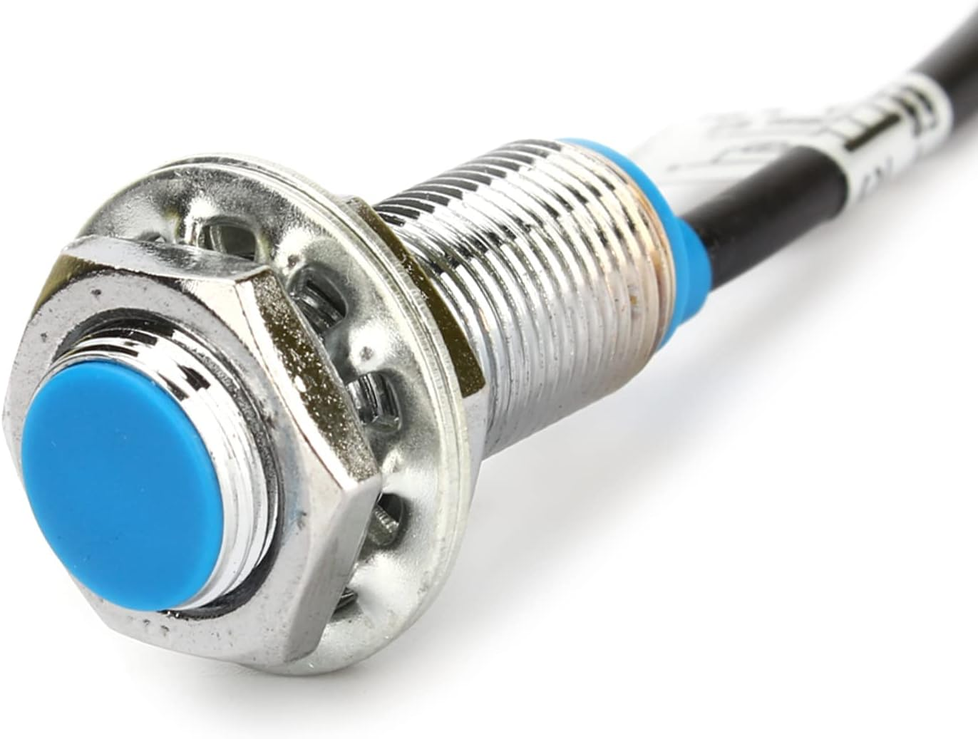 10Mm Hall Effect Sensor Proximity Switch, DC 6~36V NPN 3-Wires Normally Open with Magnet for Transistor and TTL MOS image number 1