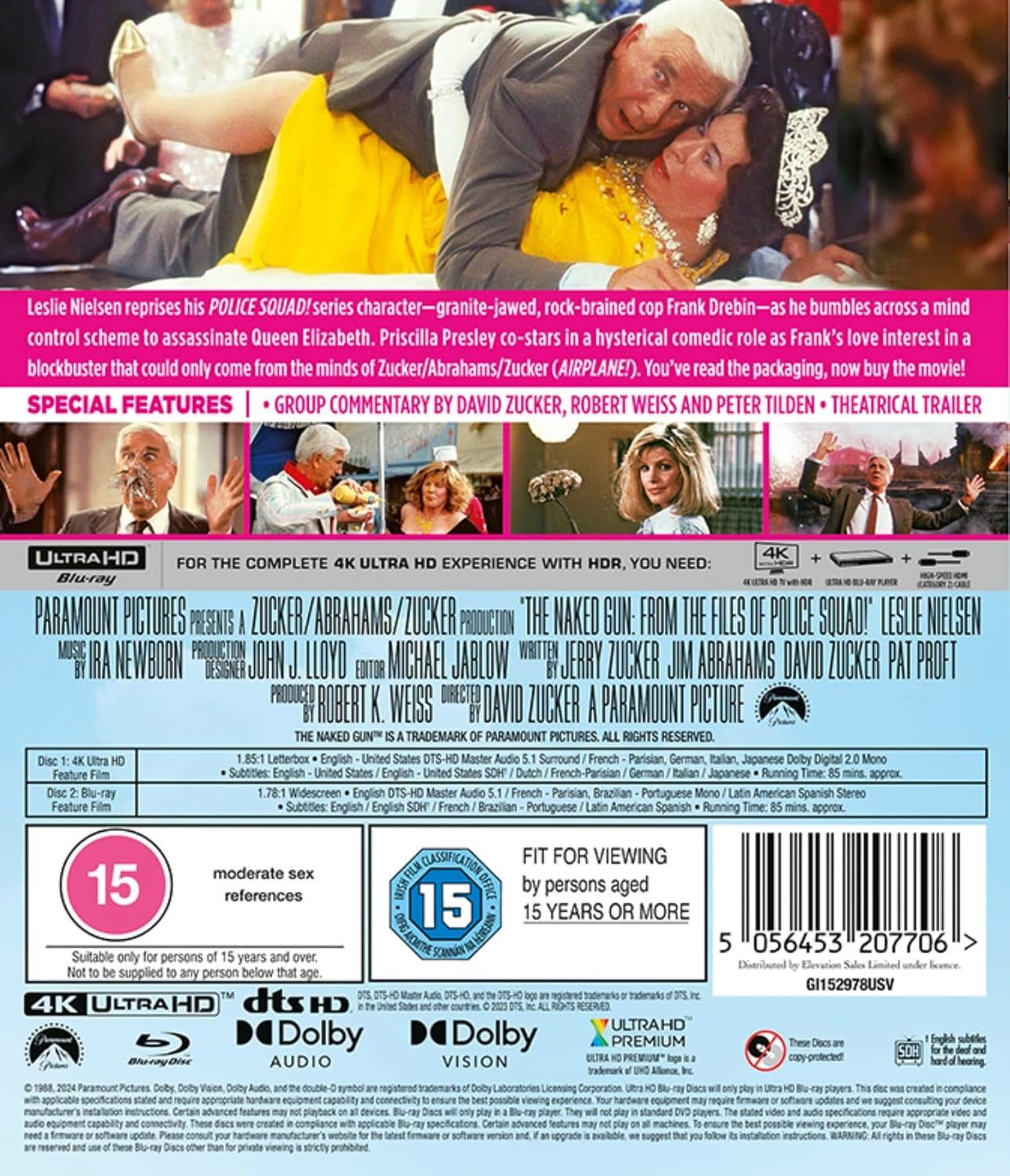 The Naked Gun: from the Files of Police Squad! 4K UHD [Blu-Ray] [Region a & B & C] image number 2