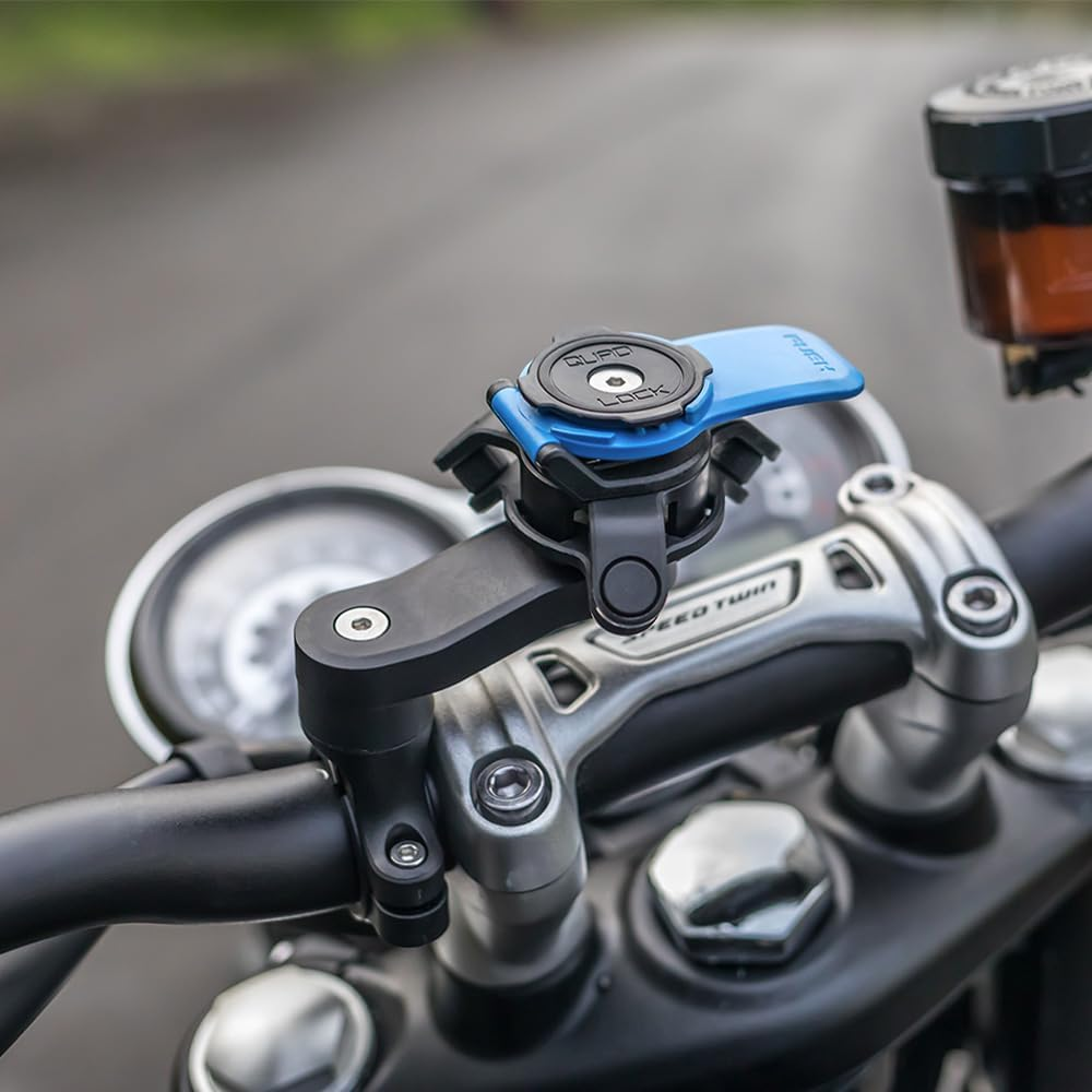 Quad Lock Motorcycle Handlebar Phone Mount Kit with Vibration Dampener and Iphone 15 Pro Max MAG Case image number 5