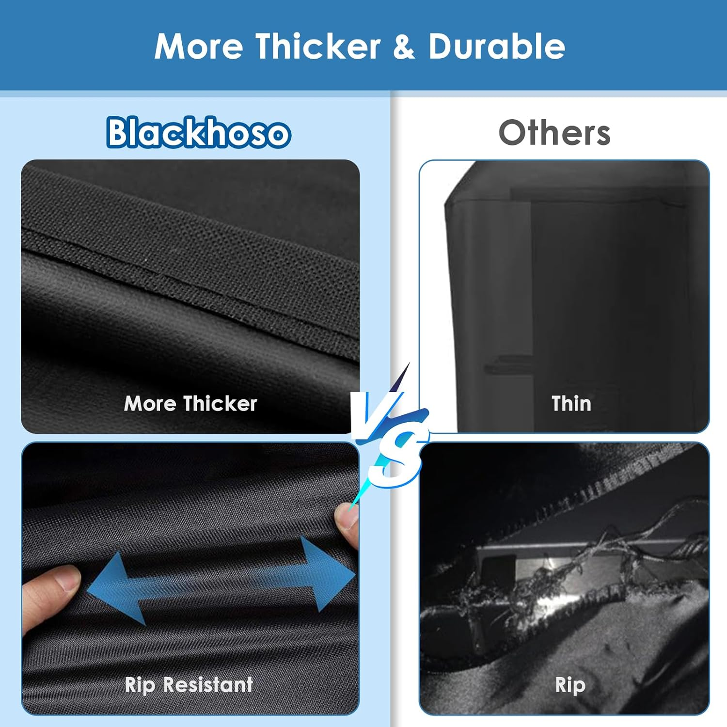 Cover for Traeger Ranger Grill, for Traeger Scout Grill, for Blackstone 17" Griddle, Heavy Duty Portable Griddle Cover Accessories for BAC475 Parts, 21" X 19.5" X 12" image number 3