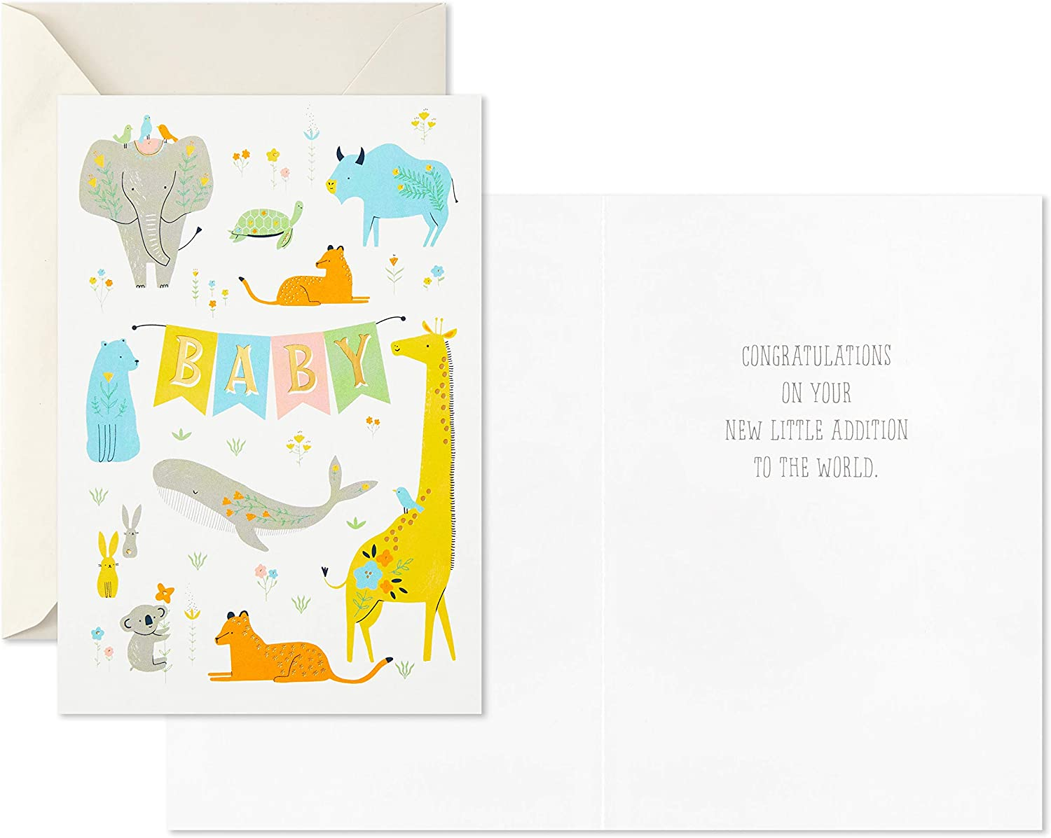 Hallmark Baby Shower Cards Assortment, 12 Cards with Envelopes (Rabbits, Animals, Baby Boys, Baby Girls) image number 3