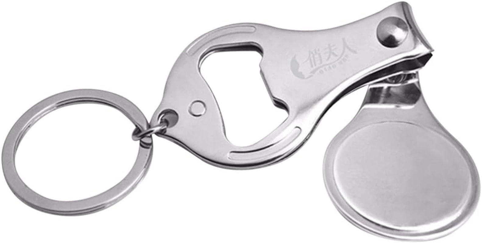 Healeved Multifunctional Nail Scissors Bottle Opener Pedicure Tools Fingernail Toenail Clipper Manicure Accessories