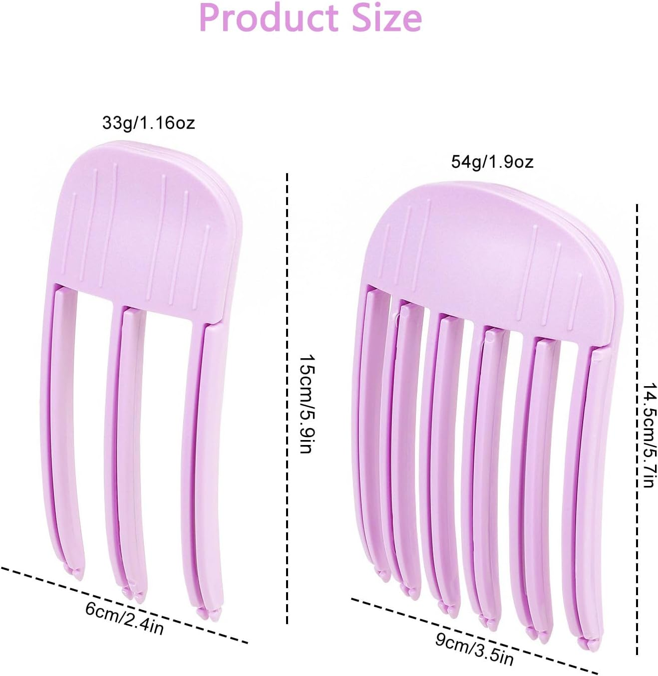 Hair Volume Clip 2 Pack for Fluffy Hairstyles, No-Crease Hair Volumizing Clip Comb, Root Lifting Volume Booster Tool for Full, High Crown Look, Ideal for Blow-Dry Styling for Men & Women image number 3
