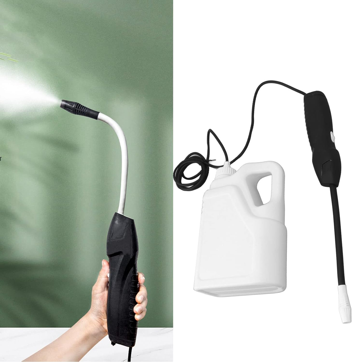 Soobu Battery Powered Electric Garden Sprayer, Multiple Modes Rechargeable, Rotatable Adjustable Nozzle, White Plastic Gun Sprayer for Yard Lawn Weeds Plants image number 5