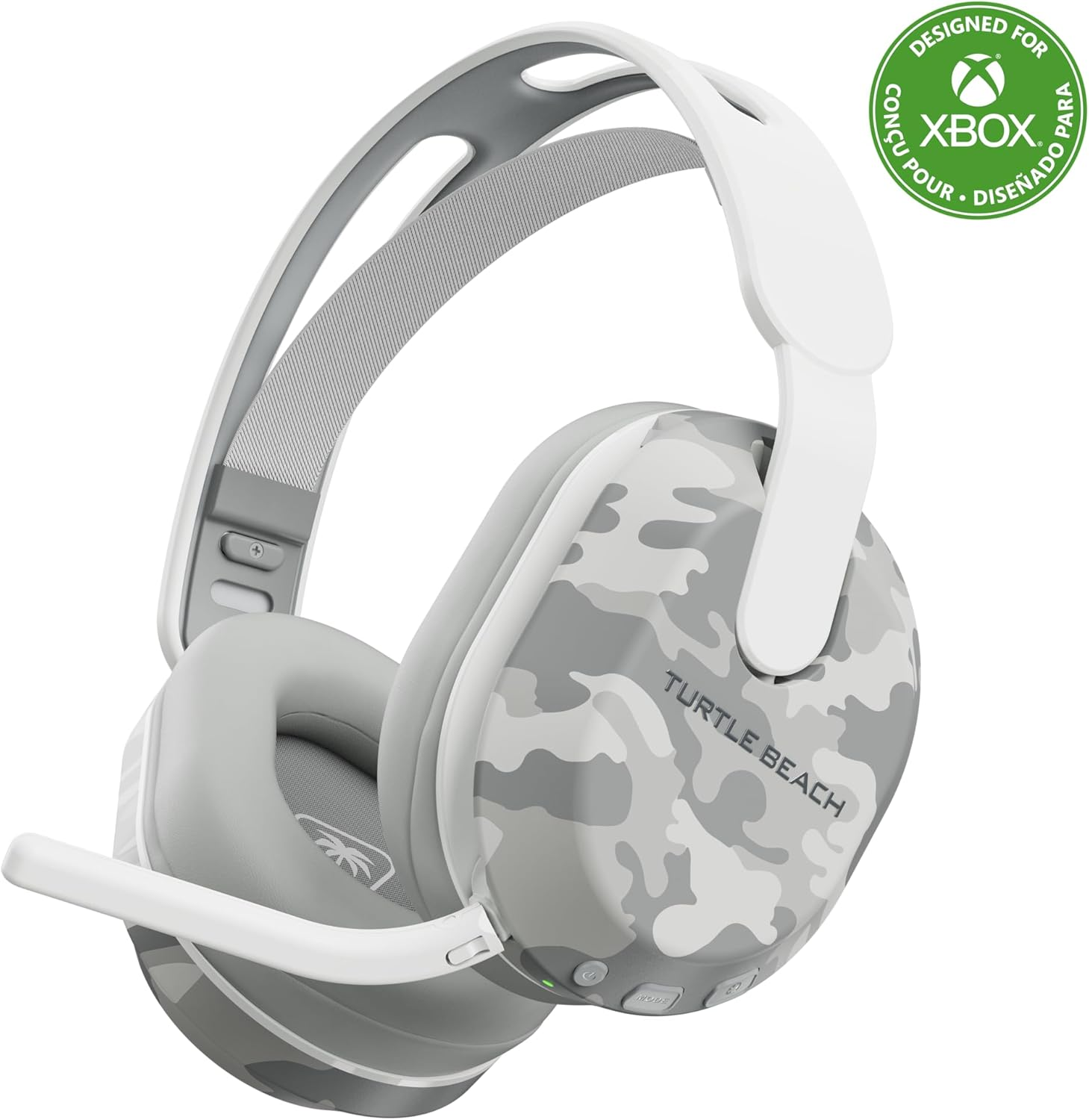 Turtle Beach Stealth 500 Wireless Gaming Headset Licensed for Xbox Series X|S, Xbox One & Works via Bluetooth with PC, & Mobile &ndash; 40-Hr Battery, Memory Foam Cushions, Flip-To-Mute Mic &ndash; Arctic Camo image number 5