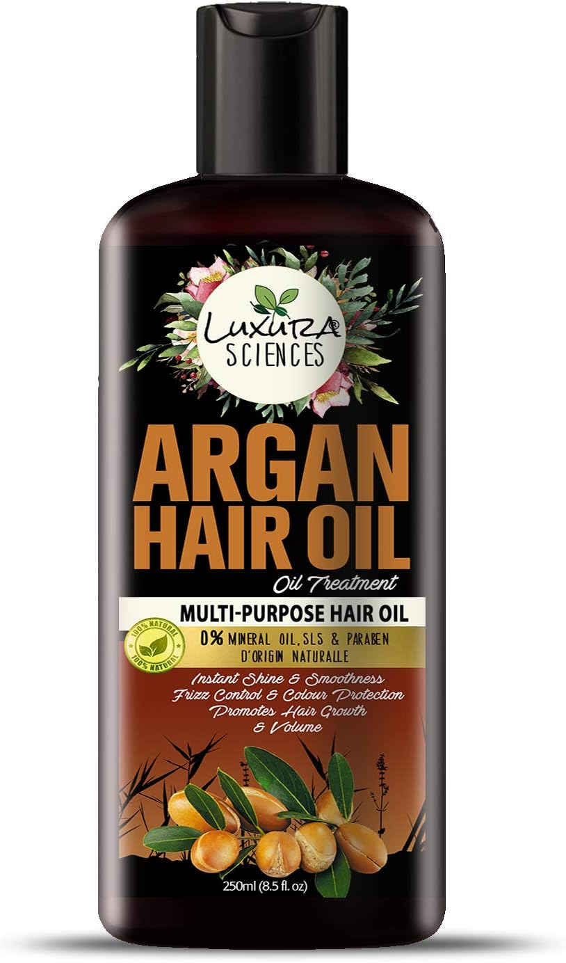 Luxura Sciences Argan Oil for Hair Growth 250Ml, No Parabens, No Silicones, No Mineral Oil (New & Advanced) image number 1
