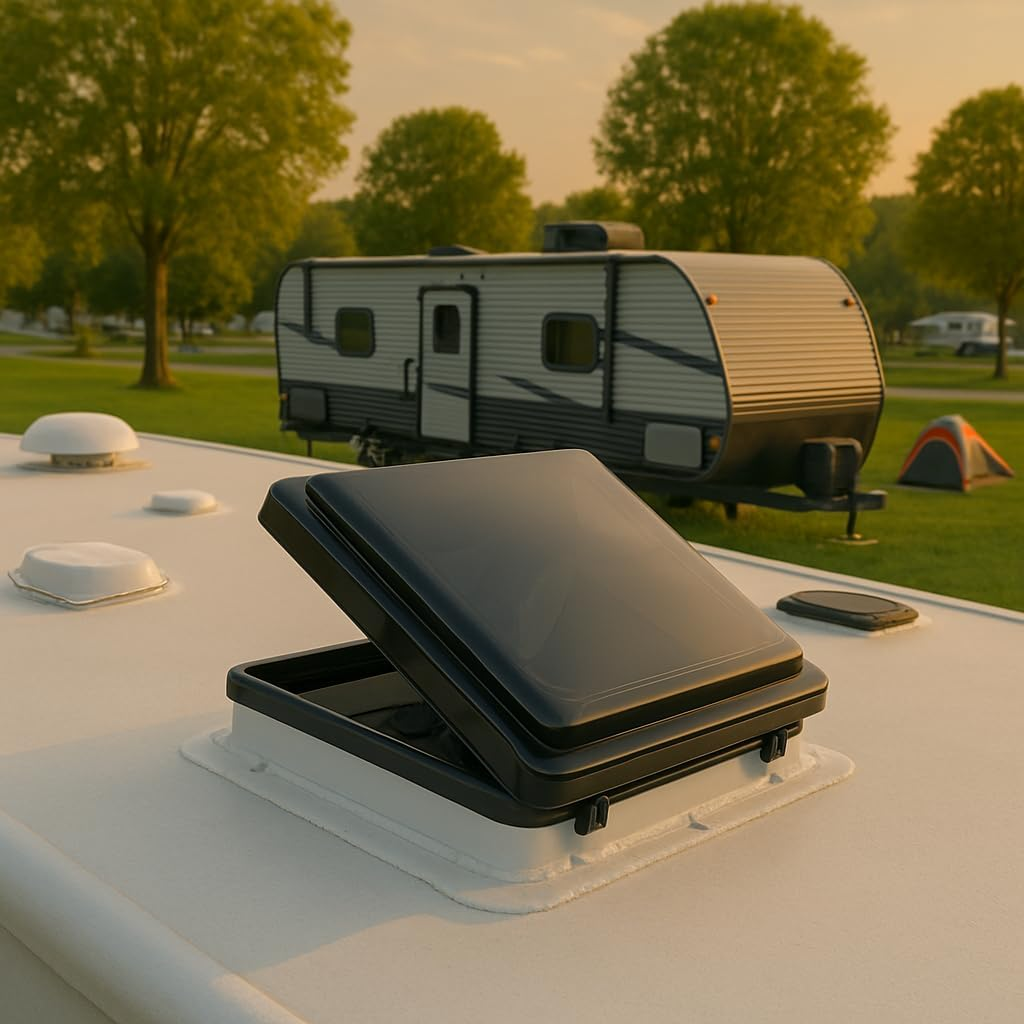 RV Vent Fan with Remote Control & Rain Sensor, 25Db Quiet Operation, 35000H Lifespan | 1170 CFM | 14" X 14" Universal Fit, Military-Grade Durability, 3-Year Warranty image number 3