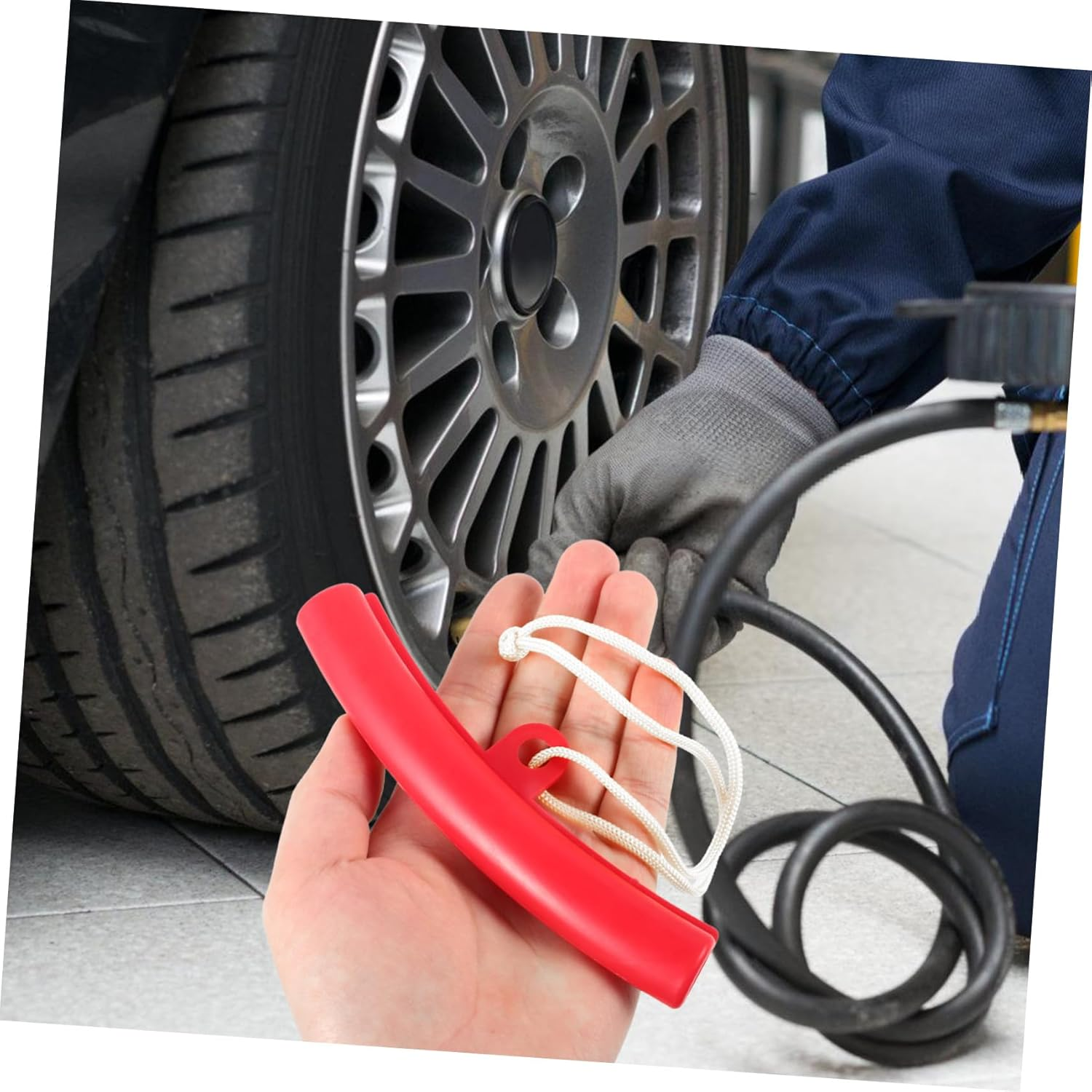 BELLIFFY 4Pcs Replacement Wheel Rim Protector Rings for Car and Motorcycle Tires Steel Rim Edge Saver Covers Red Tire Accessory Suitable for Wheel Repair Random Color