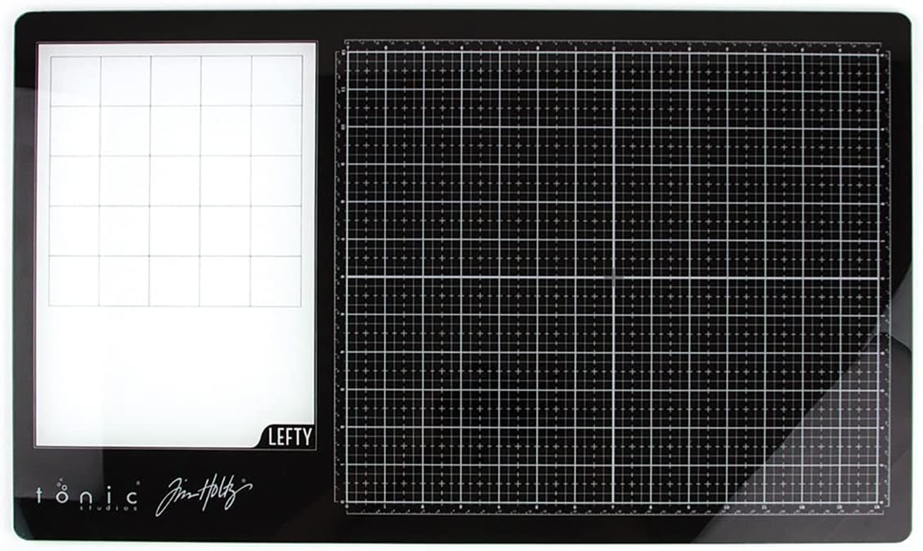 Tonic Studios Tim Holtz Glass Media Mat 23.75"X14.25"-Left-Handed image number 3