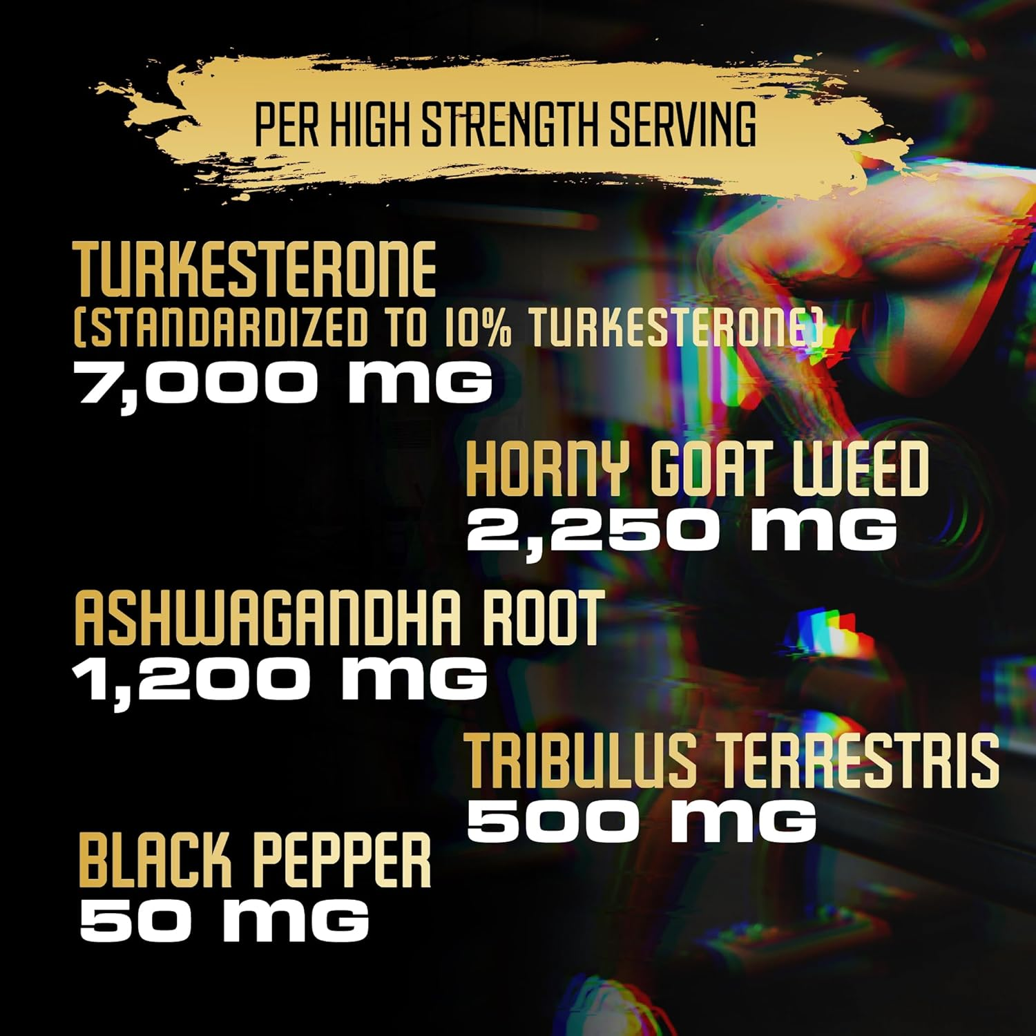Turkesterone Capsules 11000Mg - [10% Turkesterone] - Horny Goat Weed, Ashwagandha - 90 Capsules image number 6