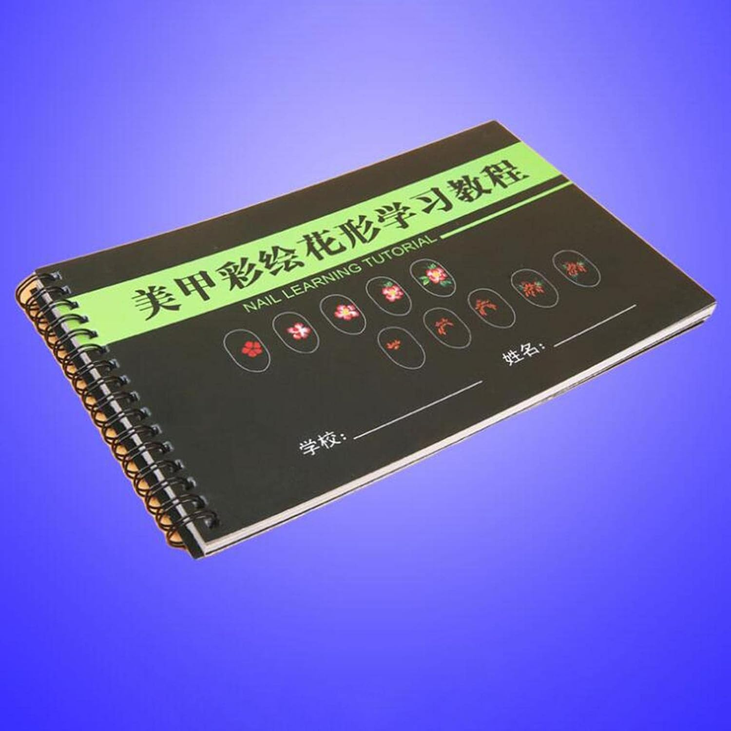 Nail Art Practice Template Learning Paper Book for Beginner Line Drawing 21X14 Cm