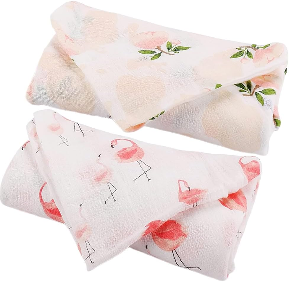 Baby Muslin Swaddle Blankets for Boys and Girls 3-Pack 120 X 120 Cm Soft and Silky Receiving Blanket Swaddling Wrap Essential Baby Registry Gift Breathable Skin Friendly Unisex Baby Blankets
